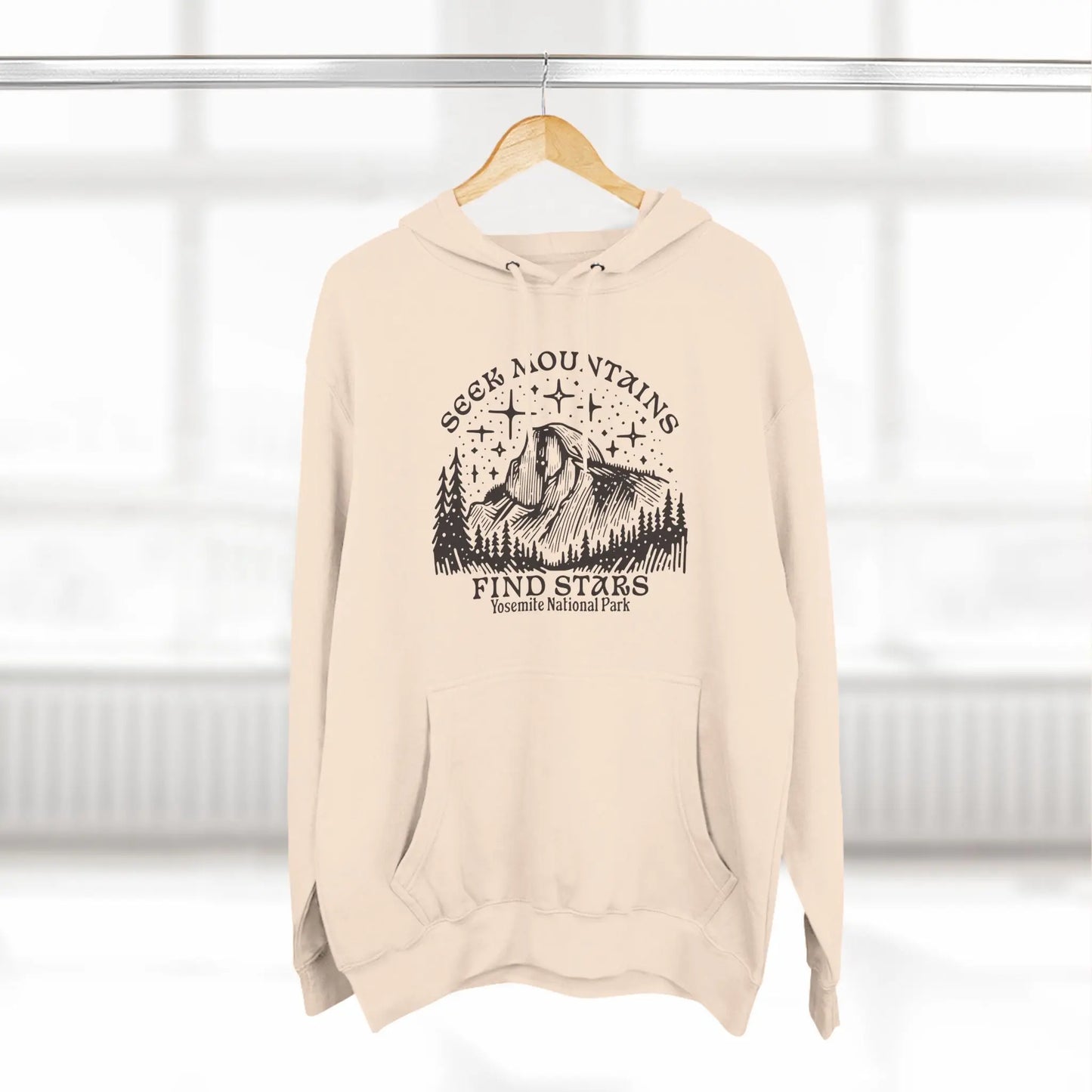 Seek Mountains Find Stars Yosemite National Park Fleece Hoodie - Park Service Apparel