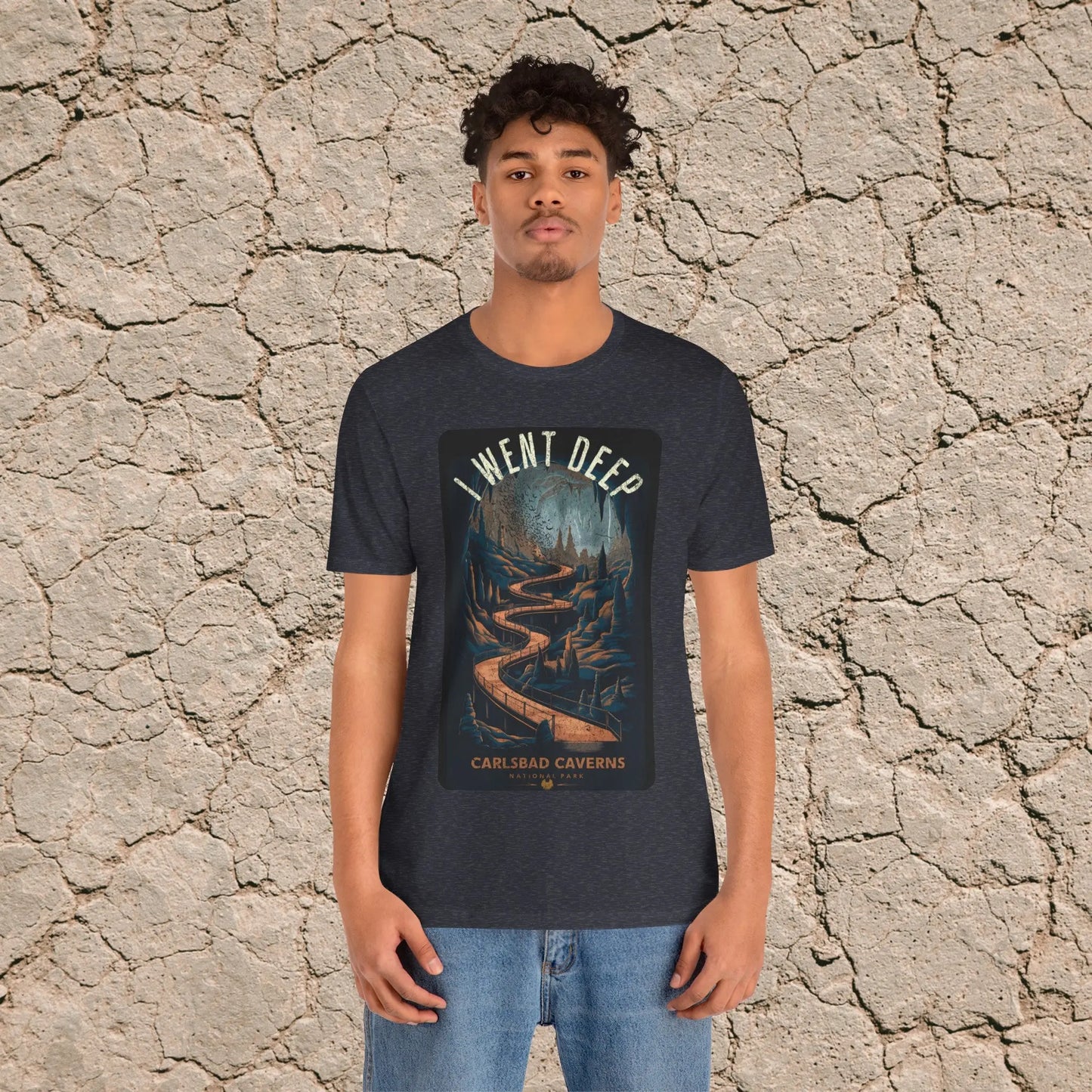 Carlsbad Caverns National Park Unisex T-shirt Soft Cotton Tee I Went Deep Cave - Park Service Apparel