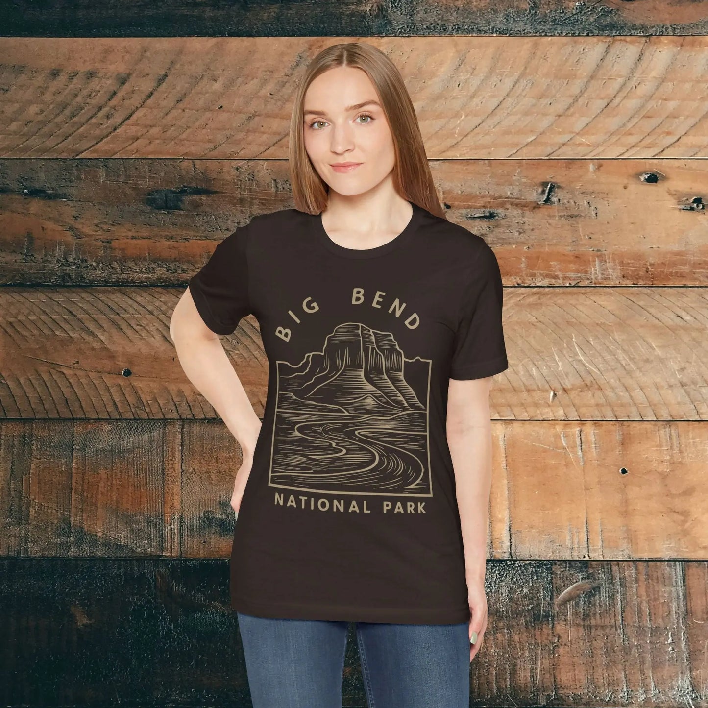 Big Bend National Park Unisex Fit Soft T-Shirt Curving River - Park Service Apparel