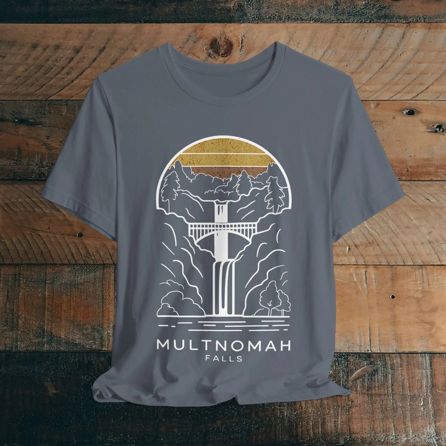 Multnomah Falls Oregon Unisex Fit Soft T-shirt River Gorge - Park Service Apparel