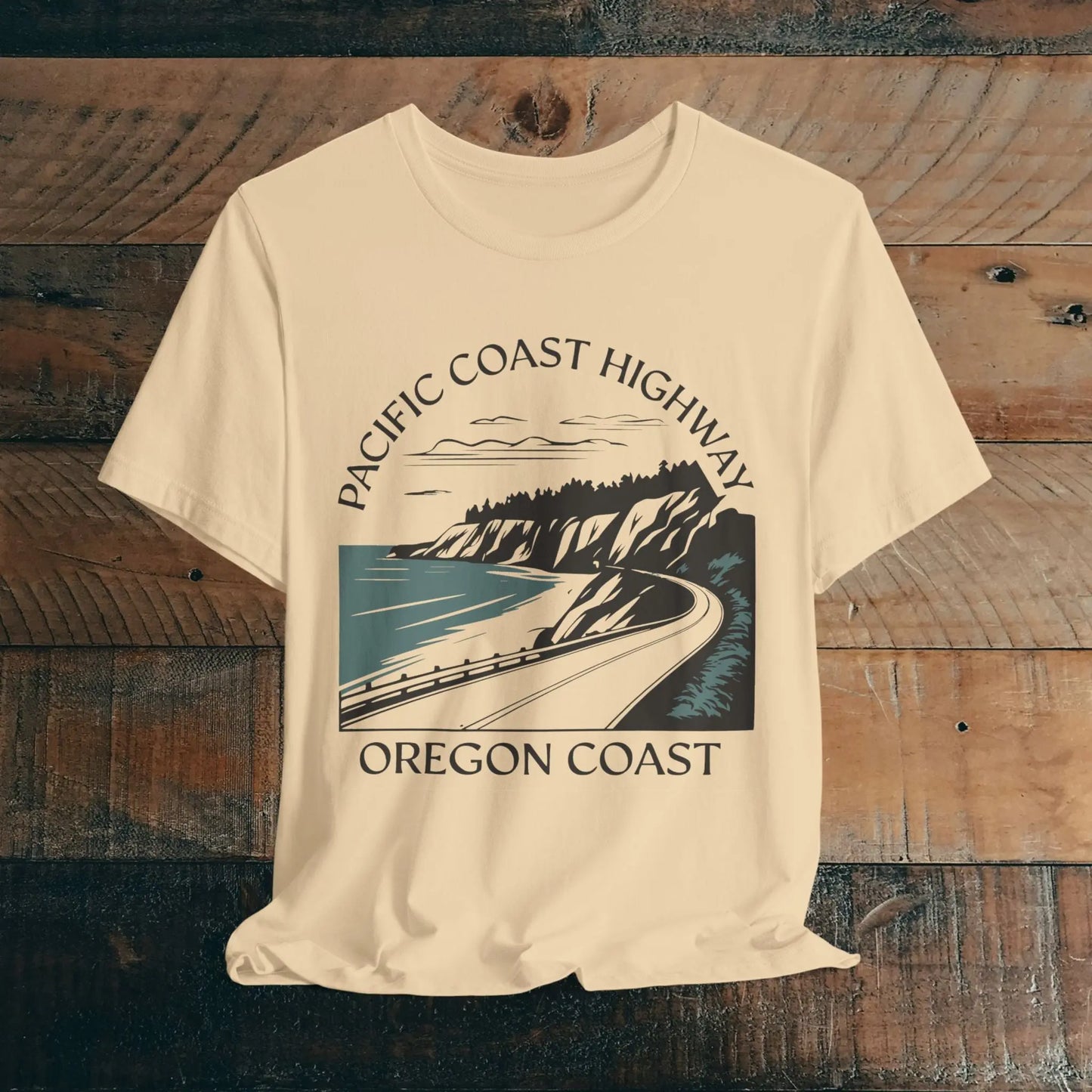 Oregon Pacific Coast Highway Unisex Fit Soft T-shirt PCH - Park Service Apparel