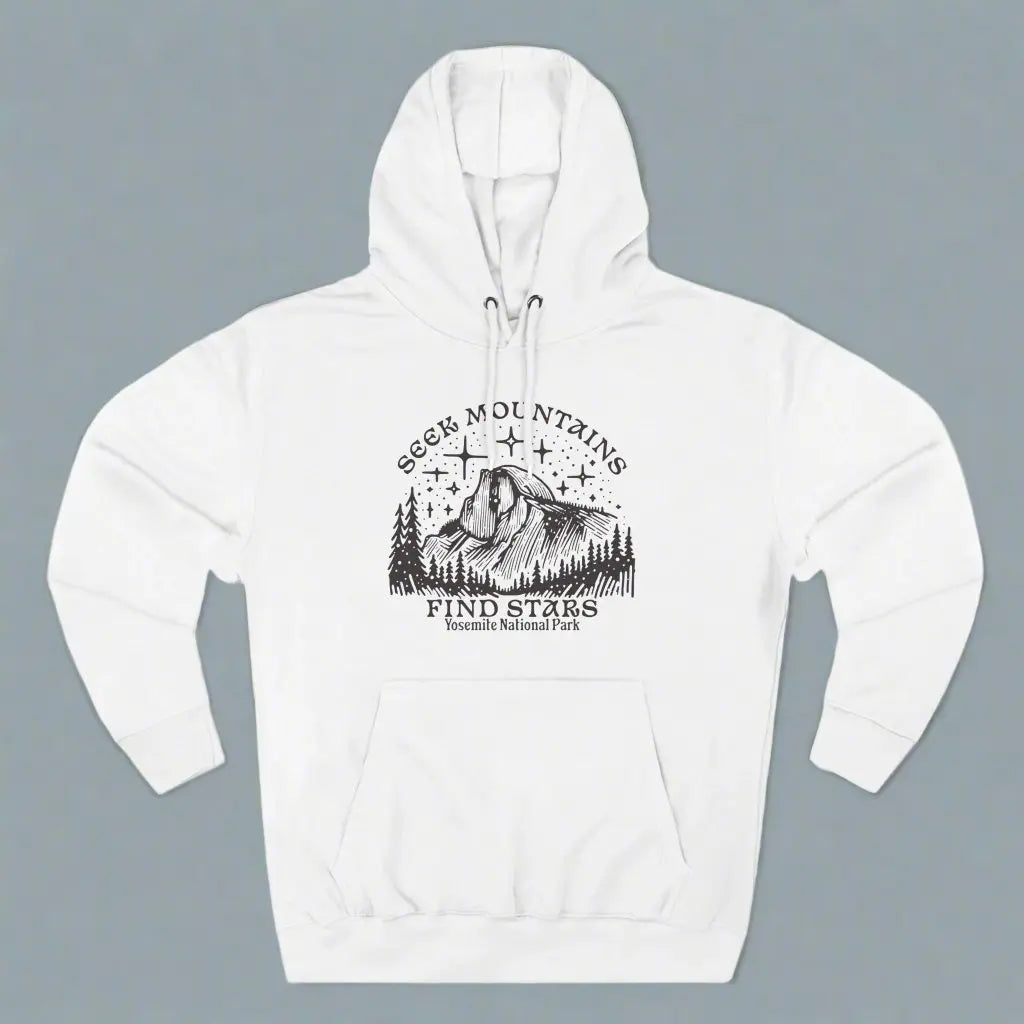 Seek Mountains Find Stars Yosemite National Park Fleece Hoodie - Park Service Apparel