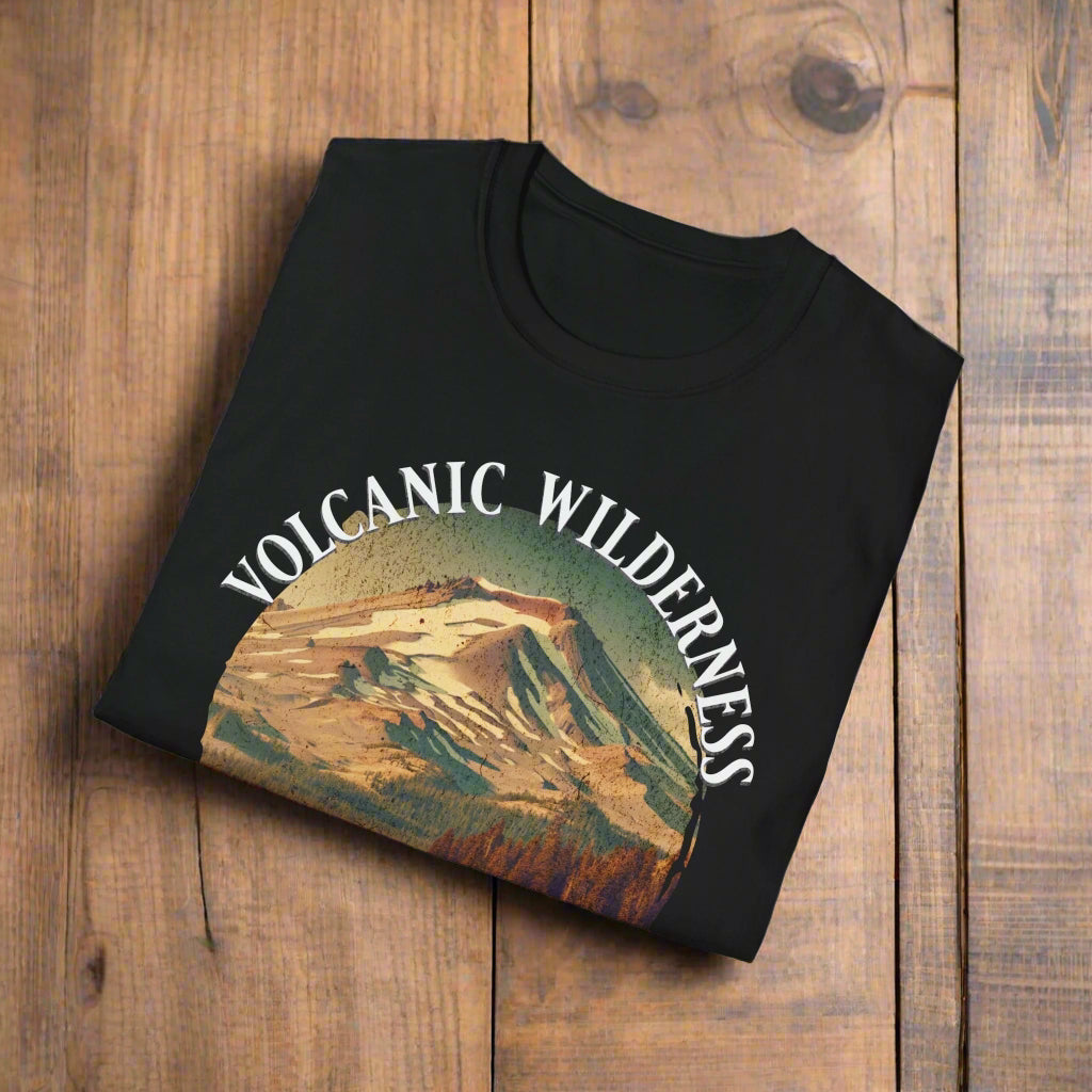 Lassen Volcanic National Park Unisex Fit Soft T-Shirt Volcanic Wilderness Printify