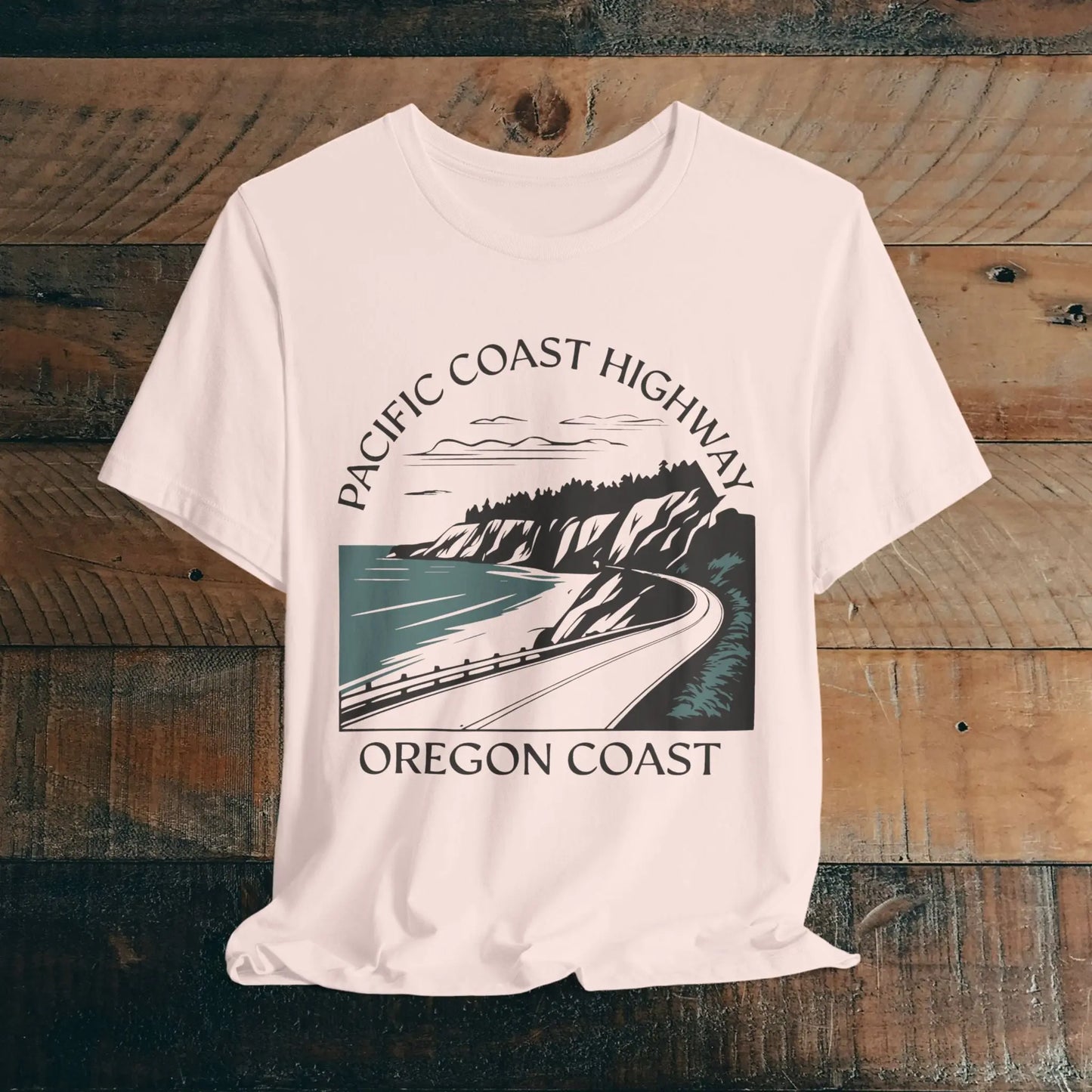 Oregon Pacific Coast Highway Unisex Fit Soft T-shirt PCH - Park Service Apparel