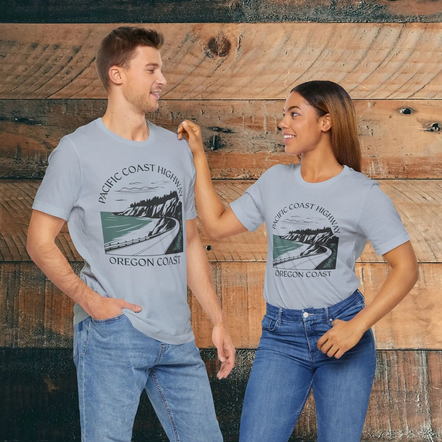 Oregon Pacific Coast Highway Unisex Fit Soft T-shirt PCH - Park Service Apparel