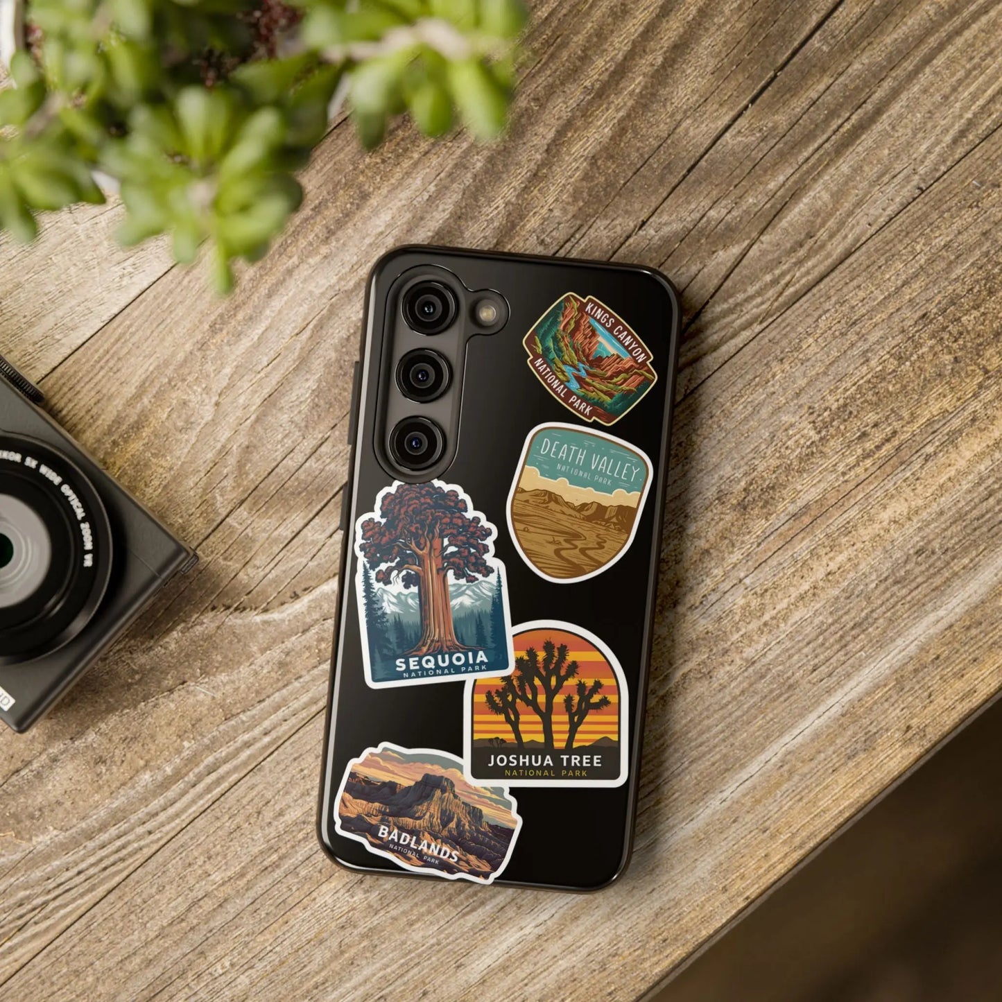 Custom National Park Sticker Style Printed Phone Case Personalize Your Phone Protector (iPhone 7-15) (Galaxy 21-24) - Park Service Apparel