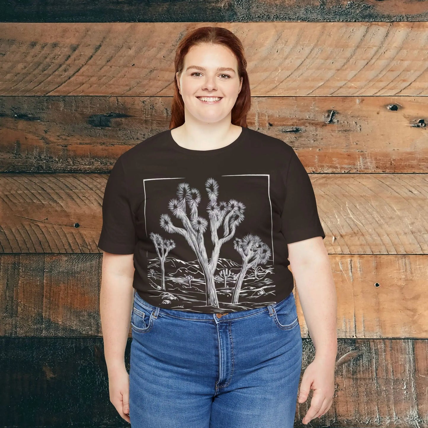 Joshua Tree National Park Unisex Fit Soft T-Shirt Desert Line Art - Park Service Apparel