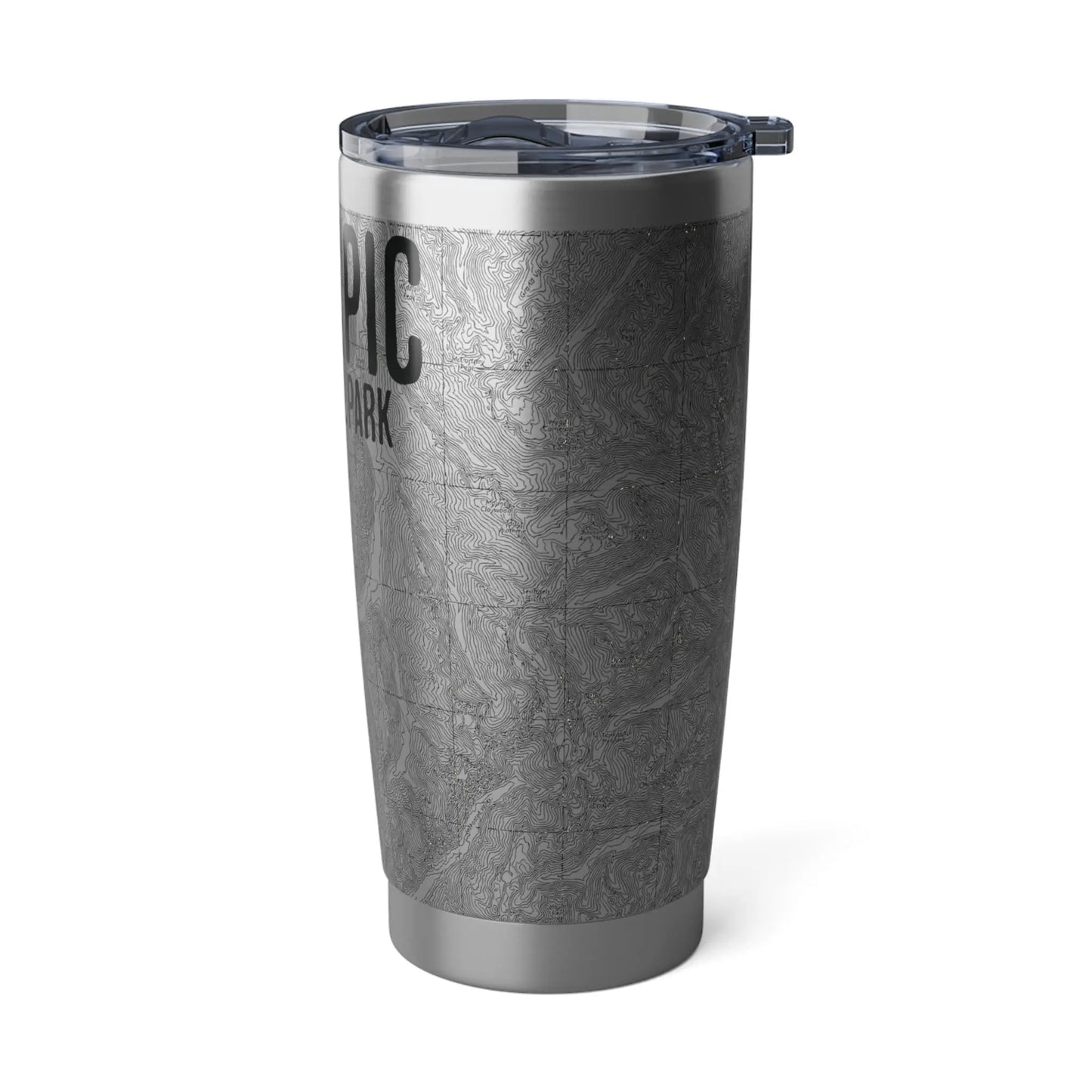 Olympic National Park Topographic Tumbler 20oz Real USGS Map Double Walled Spill Resistant Lid - Park Service Apparel
