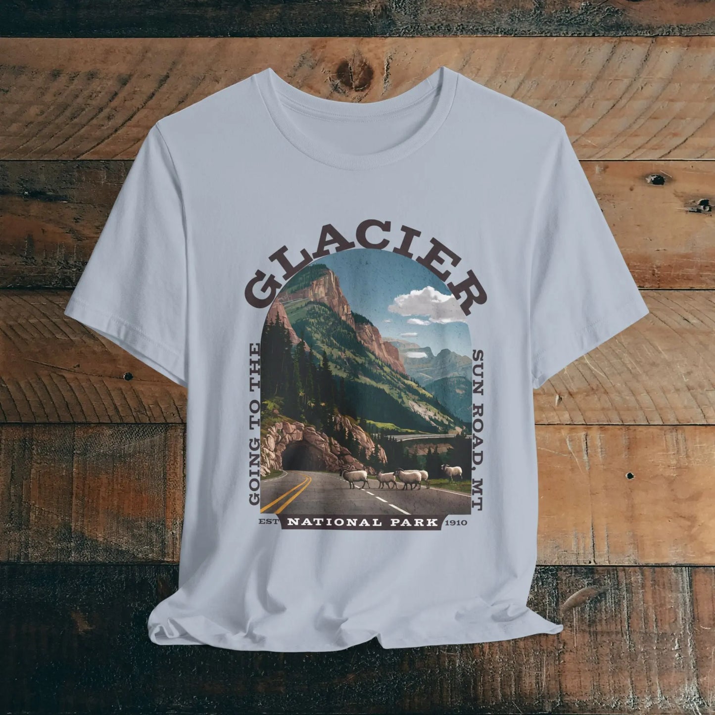 Glacier National Park Unisex Fit T-Shirt Going To The Sun Road Montana - Park Service Apparel