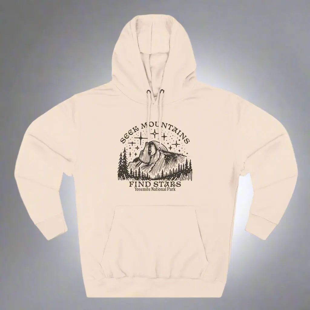 Seek Mountains Find Stars Yosemite National Park Fleece Hoodie - Park Service Apparel