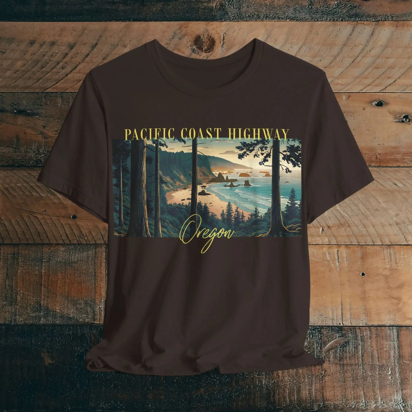 Oregon Coast Pacific Coast Highway Unisex Fit Soft T-shirt PCH Coastline - Park Service Apparel