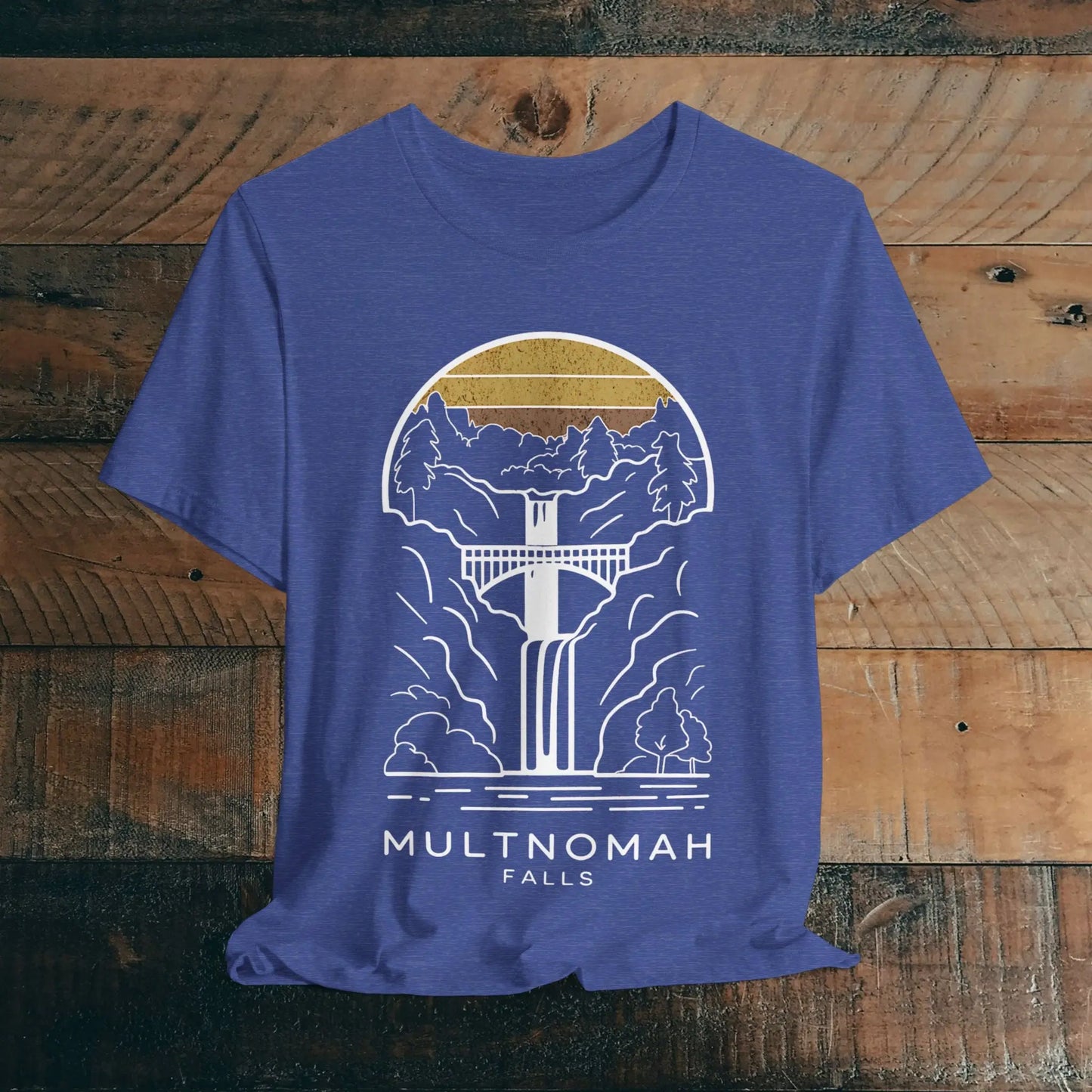 Multnomah Falls Oregon Unisex Fit Soft T-shirt River Gorge - Park Service Apparel