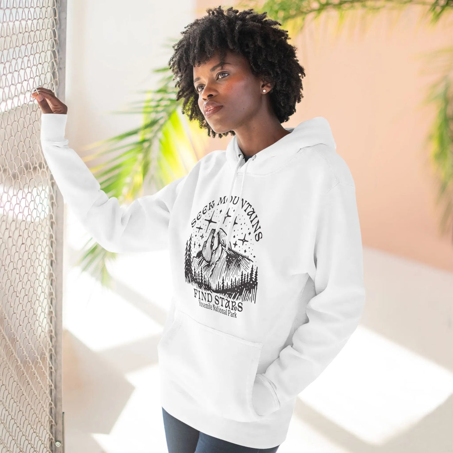 Seek Mountains Find Stars Yosemite National Park Fleece Hoodie - Park Service Apparel