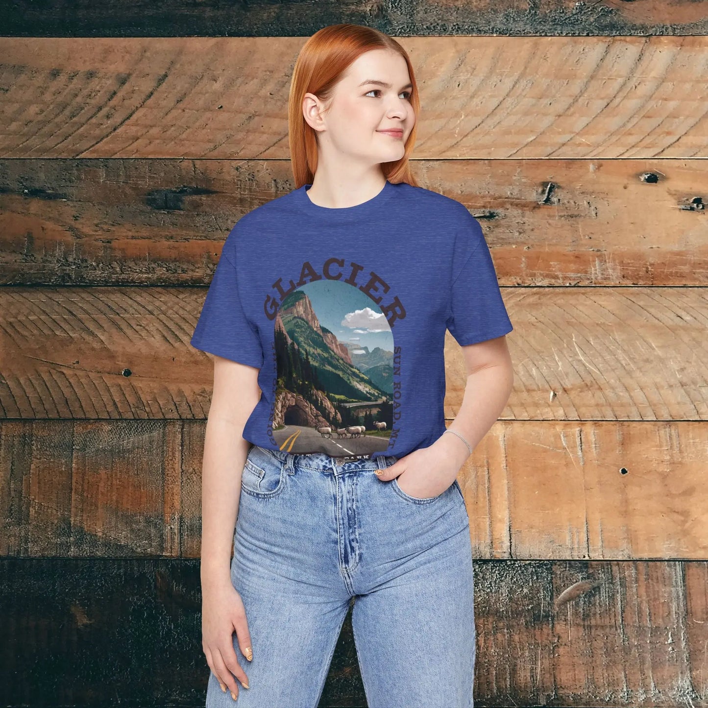 Glacier National Park Unisex Fit T-Shirt Going To The Sun Road Montana - Park Service Apparel