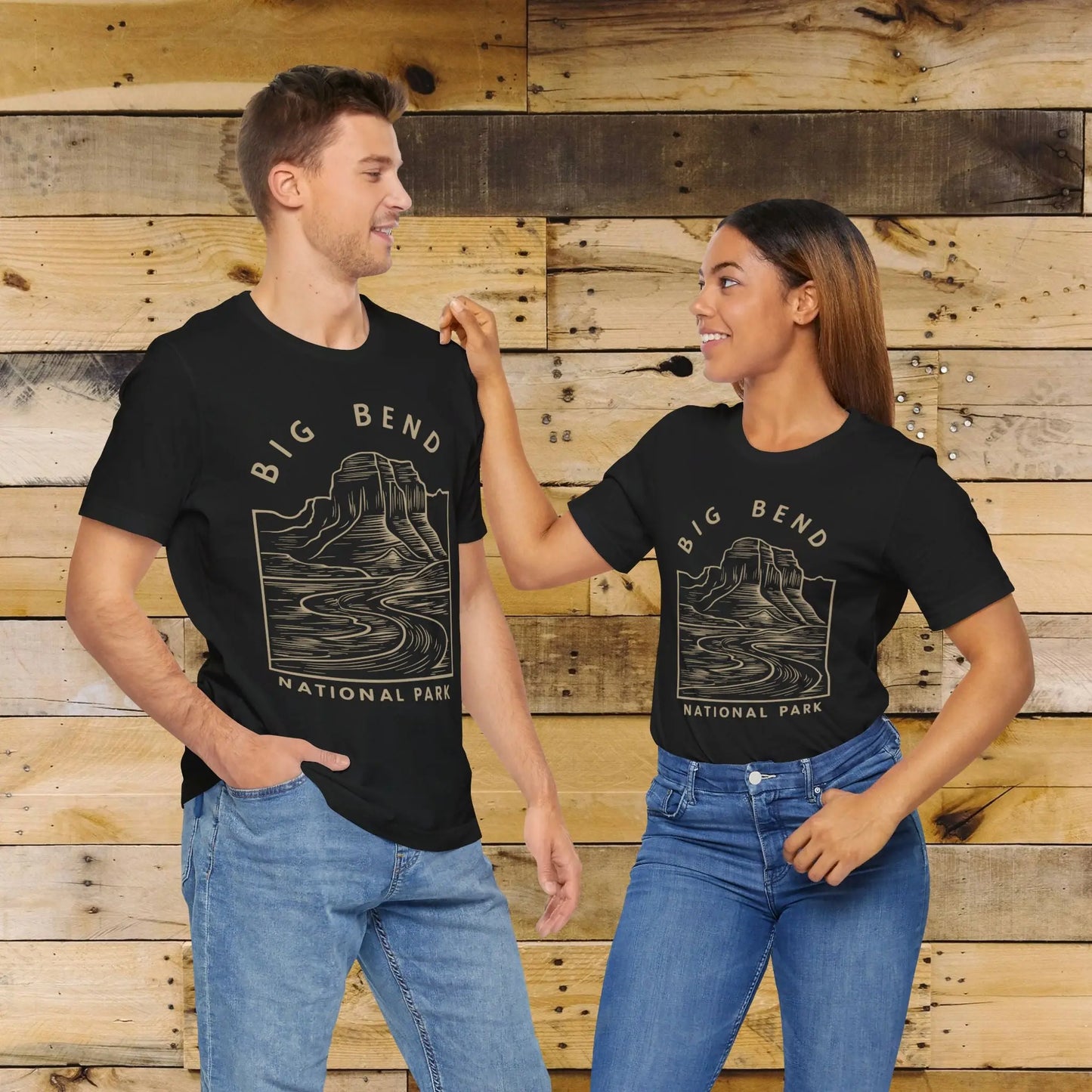 Big Bend National Park Unisex Fit Soft T-Shirt Curving River - Park Service Apparel