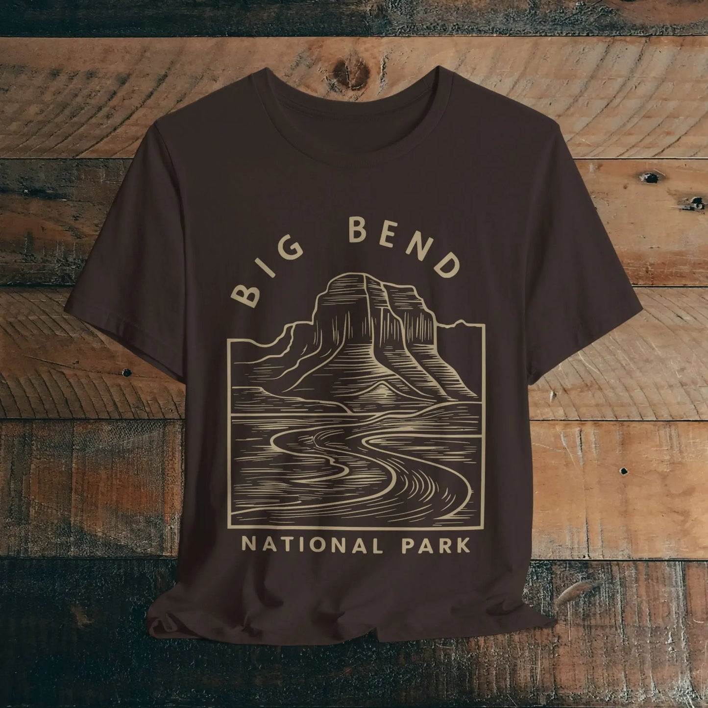 Big Bend National Park Unisex Fit Soft T-Shirt Curving River - Park Service Apparel