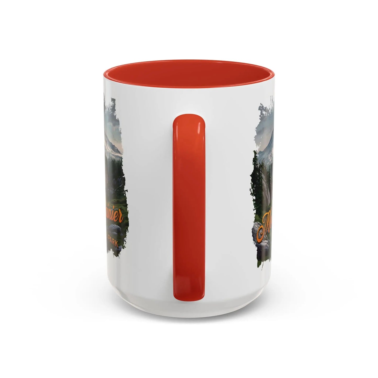 Mount Rainier National Park Accent Coffee Mug 11oz 15oz Blue Black Pink Red Outdoor Inspired Ceramic Mug - Park Service Apparel
