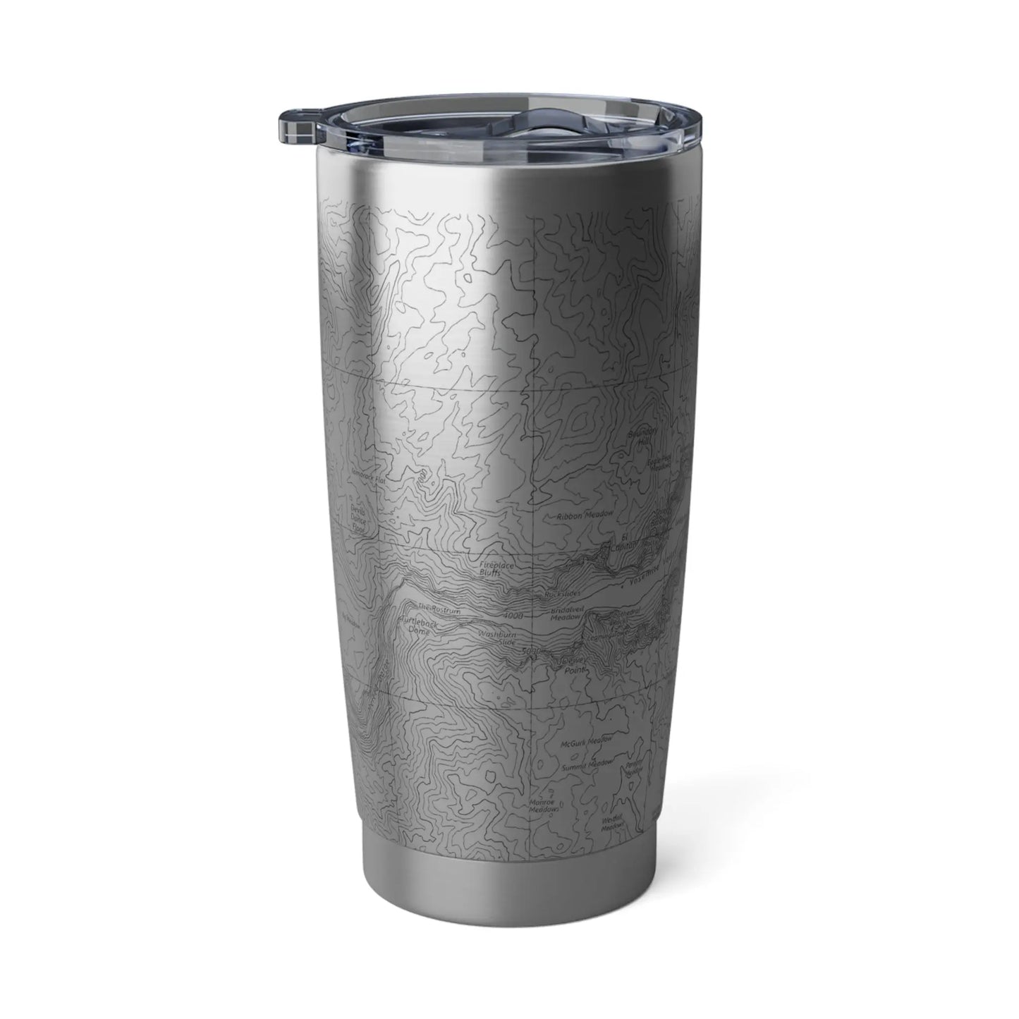 Yosemite National Park Topographic Tumbler 20oz Double Walled Sealed Spill Resistant Lid - Park Service Apparel