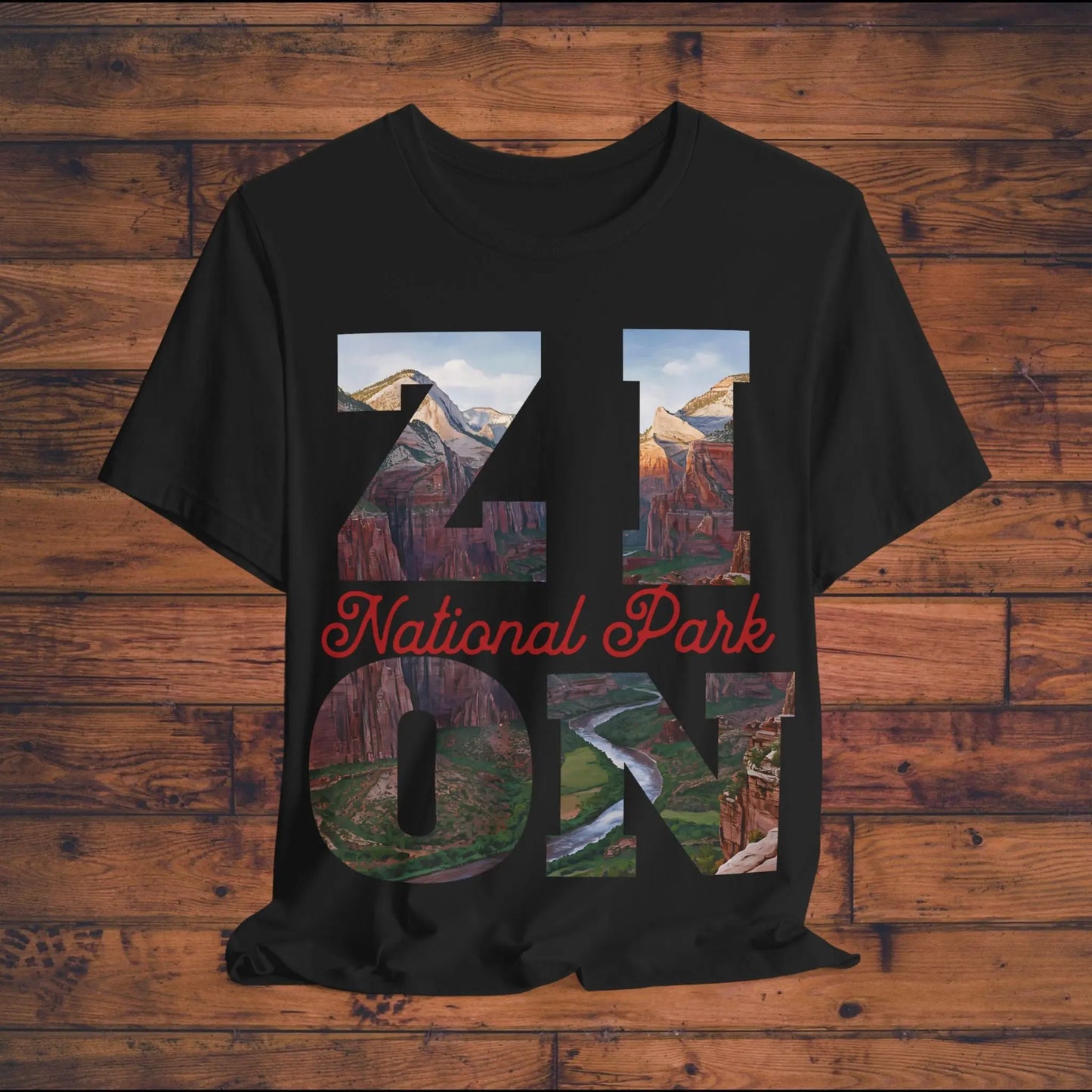 Zion National Park Unisex Fit Short Sleeve Tee Angels Landing T-Shirt - Park Service Apparel