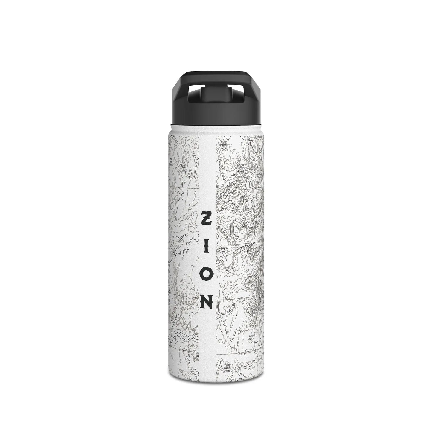 Zion National Park Insulated Stainless Steel Water Bottle (3 Sizes, 3 Lid Options) - Park Service Apparel