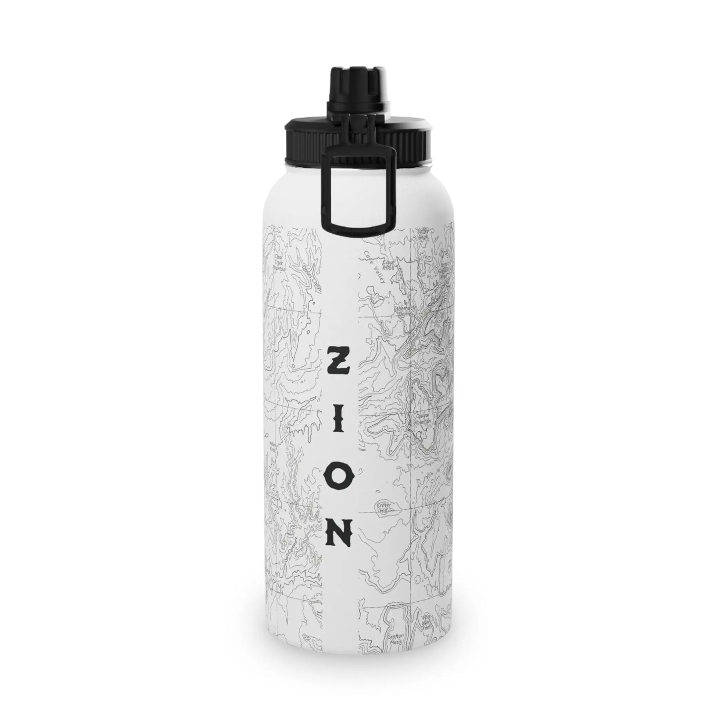 Zion National Park Insulated Stainless Steel Water Bottle (3 Sizes, 3 Lid Options) - Park Service Apparel