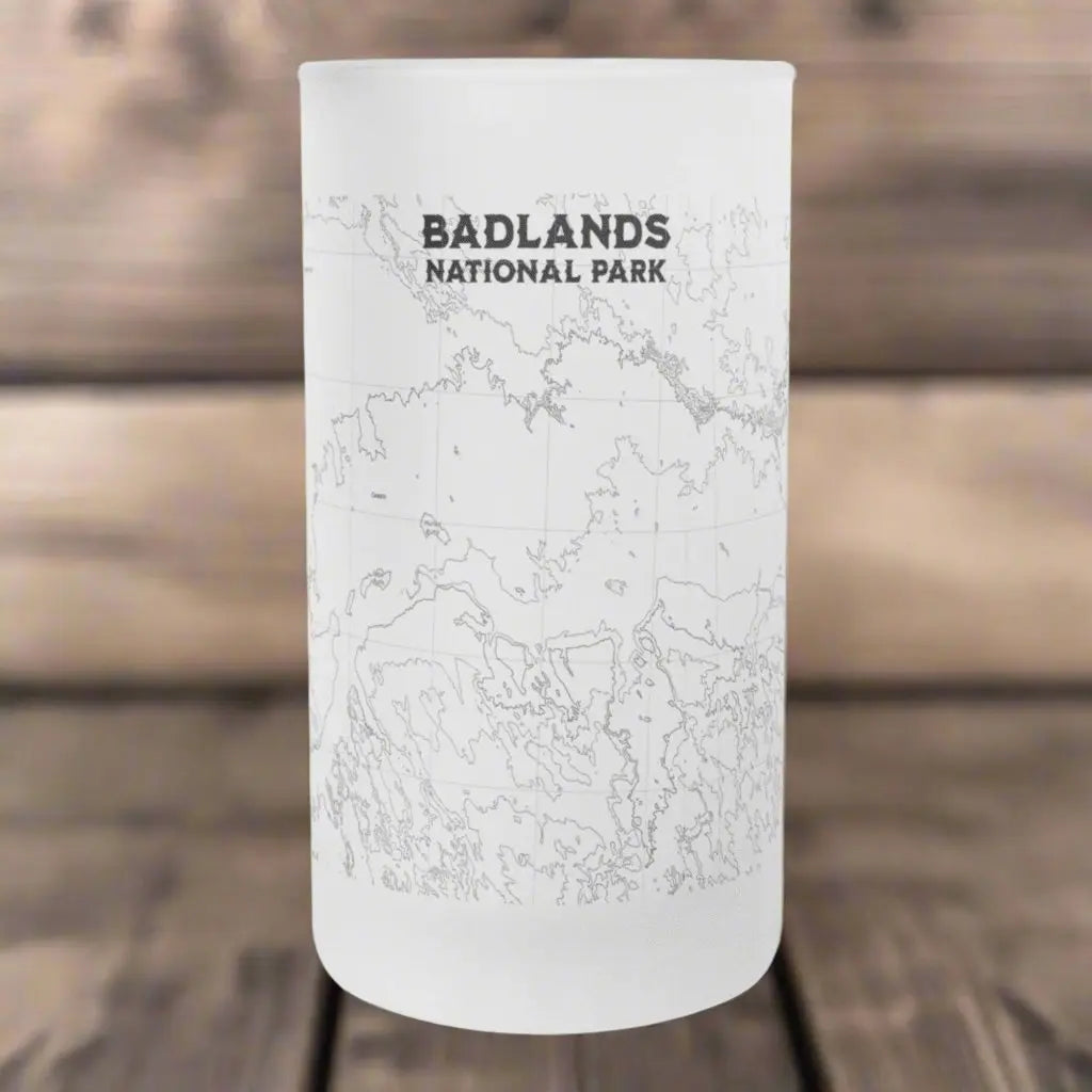 Badlands National Park Topographic Pint Mug - Park Service Apparel
