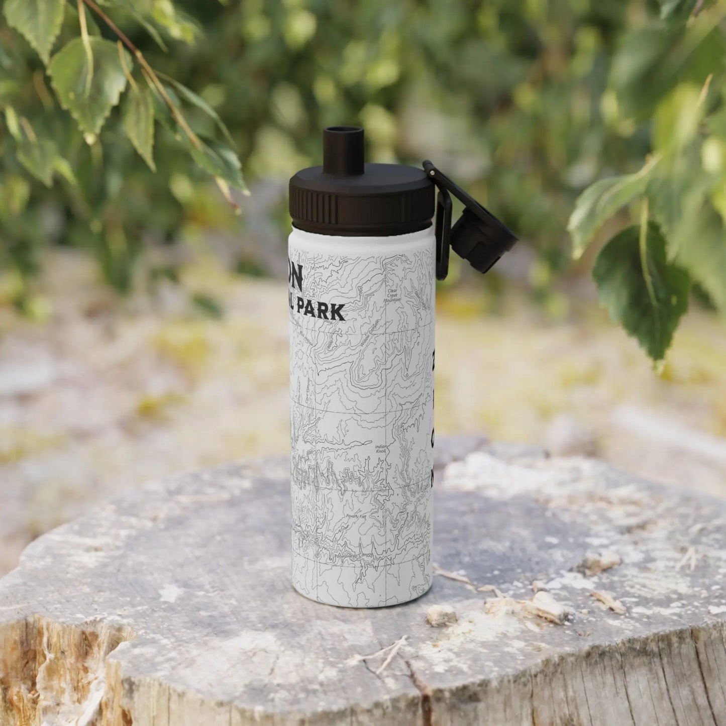 Zion National Park Insulated Stainless Steel Water Bottle (3 Sizes, 3 Lid Options) - Park Service Apparel