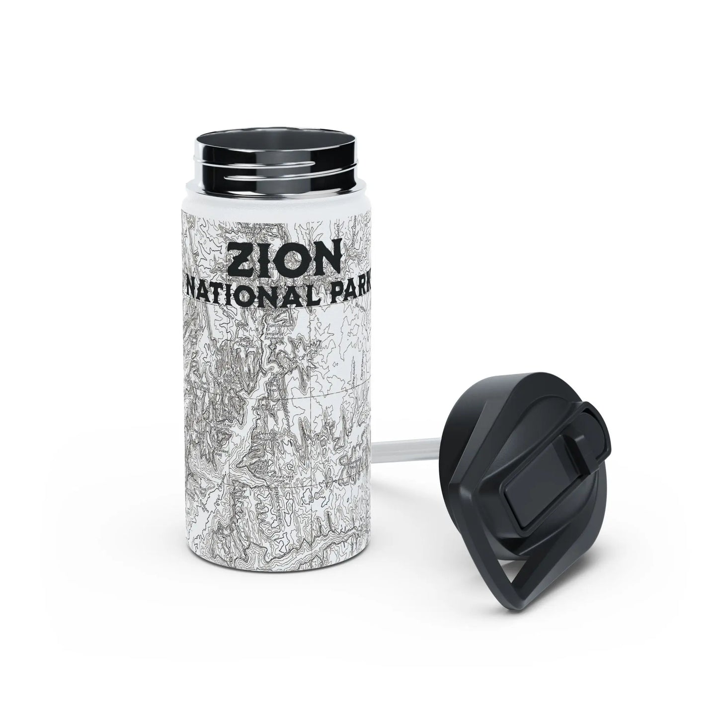 Zion National Park Insulated Stainless Steel Water Bottle (3 Sizes, 3 Lid Options) - Park Service Apparel