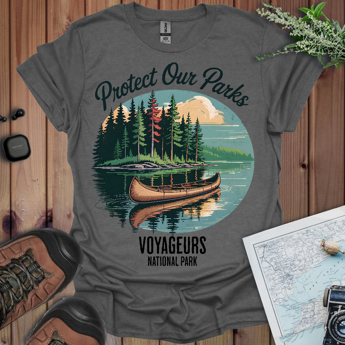 Protect Our Parks Voyageurs National Park Unisex Fit Soft T-Shirt Printify