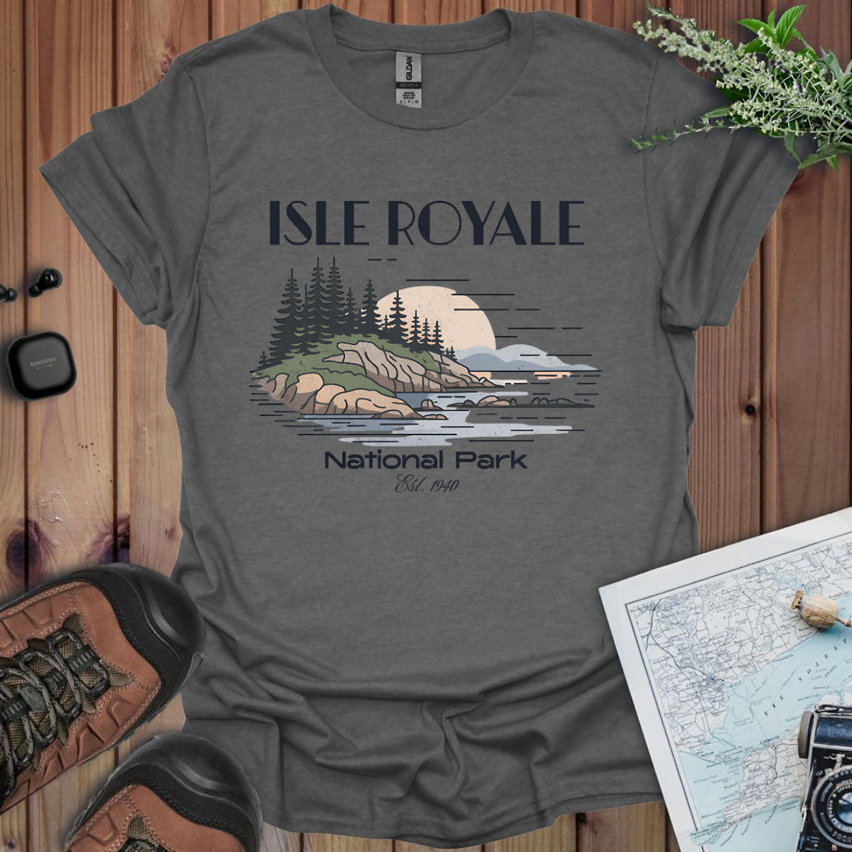 Isle Royale Superior Lines National Park Unisex Fit Soft T-Shirt