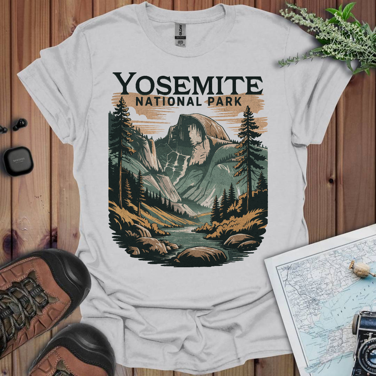 Yosemite Valley Half Dome Unisex Fit Soft T-Shirt Printify