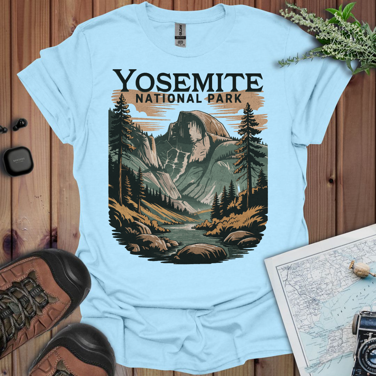 Yosemite Valley Half Dome Unisex Fit Soft T-Shirt Printify