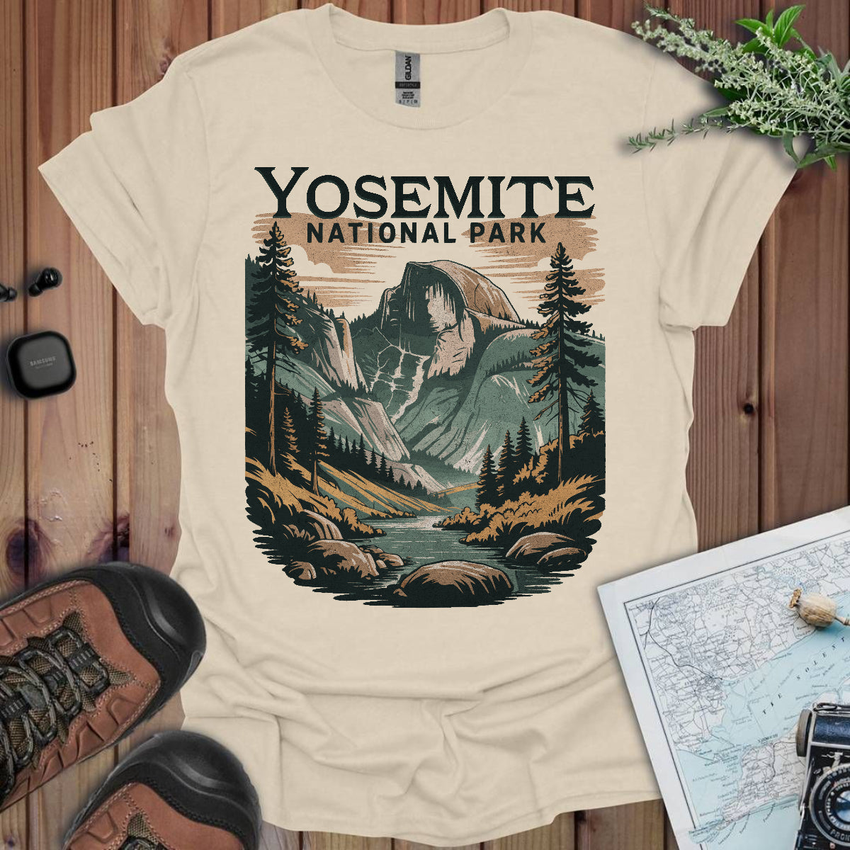 Yosemite Valley Half Dome Unisex Fit Soft T-Shirt Printify