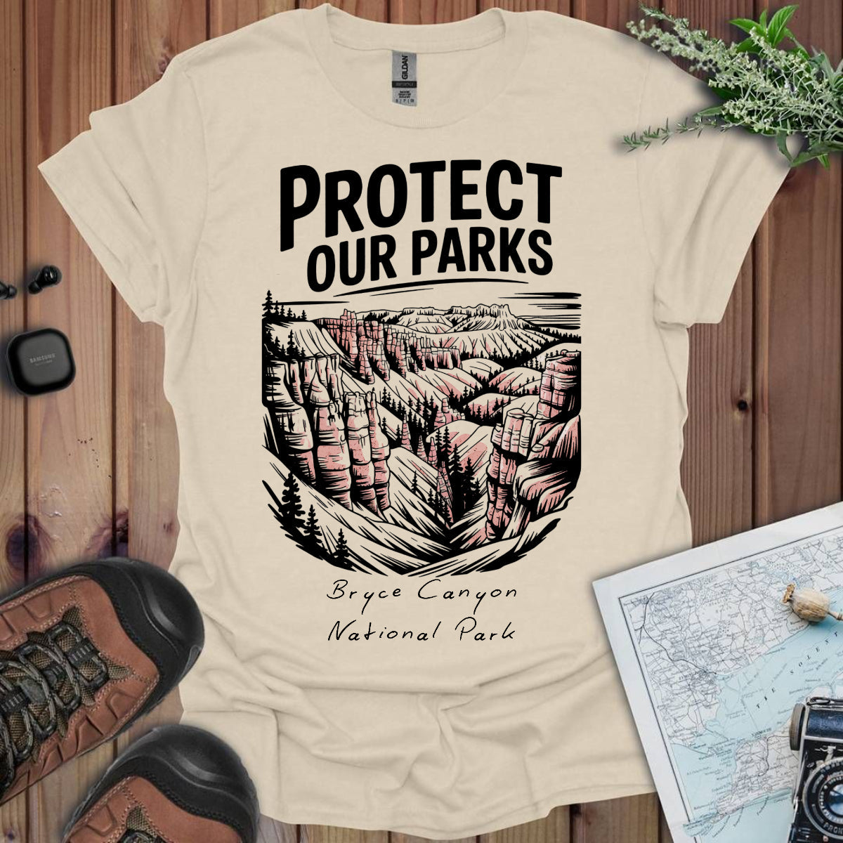 Protect Our Parks Bryce Canyon National Park Unisex Fit Soft T-Shirt Printify