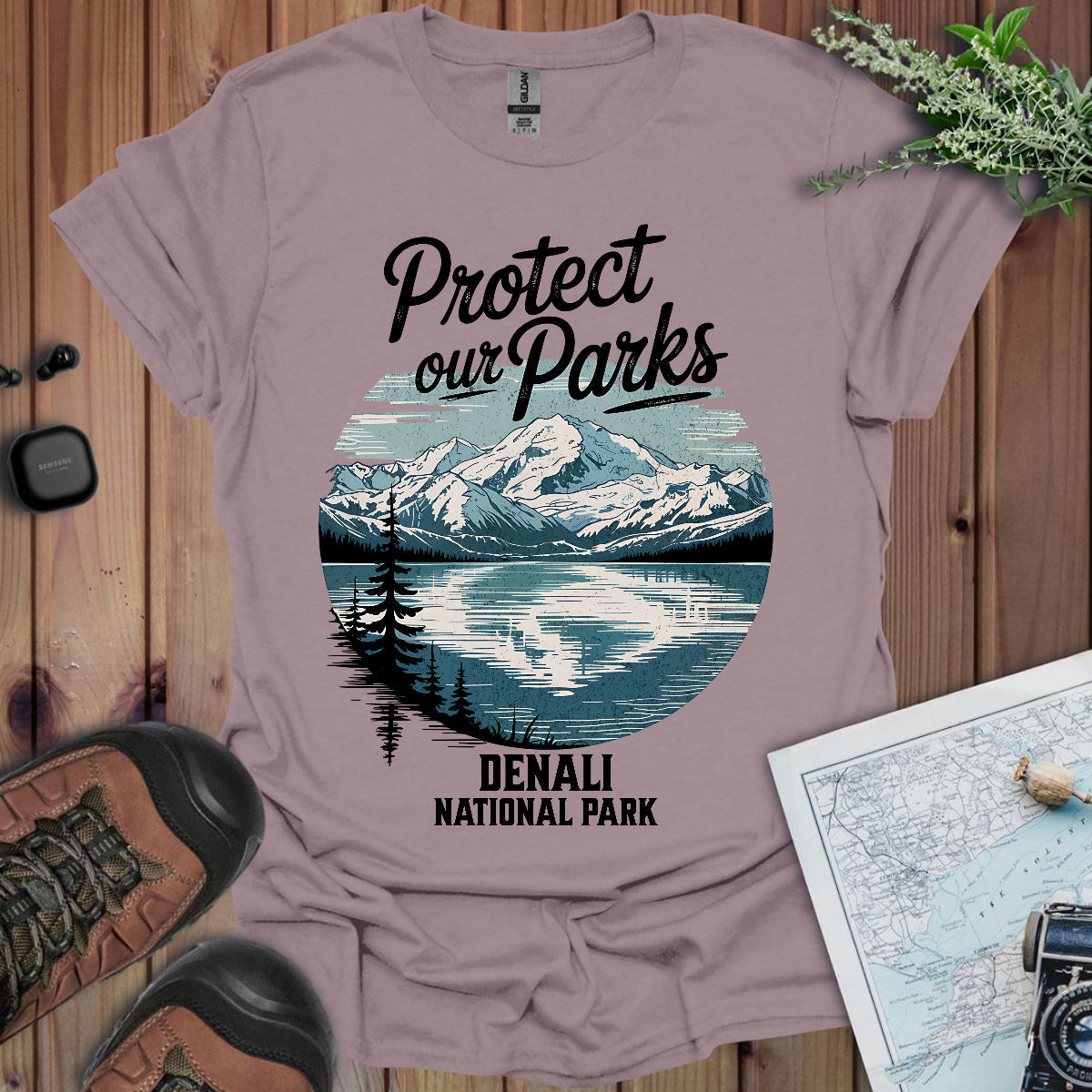 Protect Our Parks Denali National Park Unisex Fit Soft T-Shirt Printify