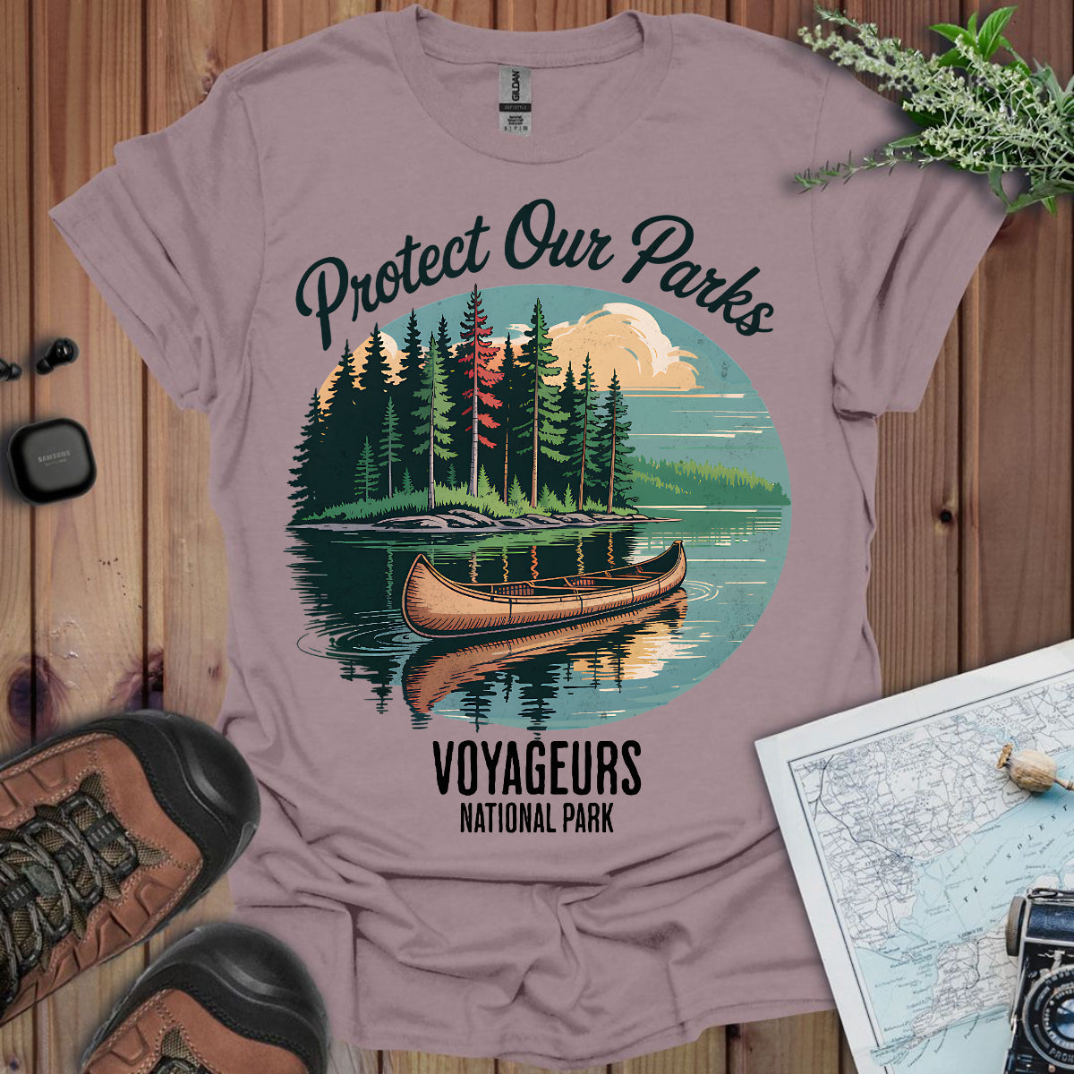 Protect Our Parks Voyageurs National Park Unisex Fit Soft T-Shirt Printify