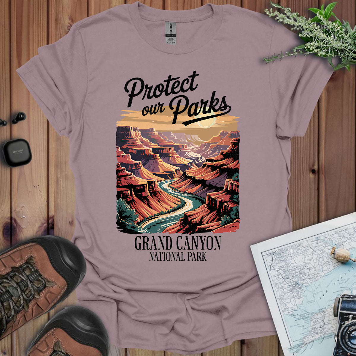 Protect Our Parks Grand Canyon National Park Unisex Fit Soft T-Shirt Printify