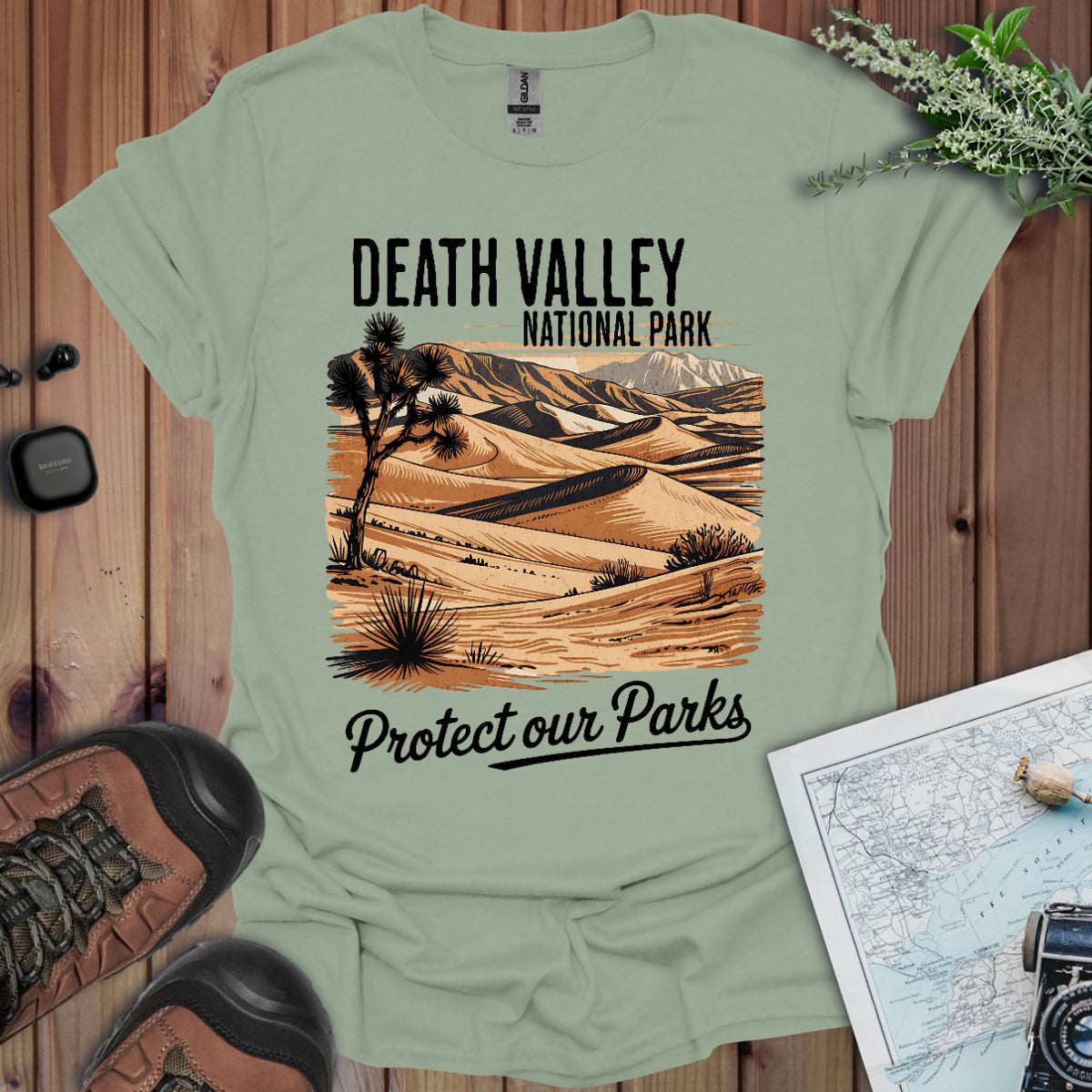 Death Valley Protect Our Parks Unisex Fit Soft T-Shirt Printify