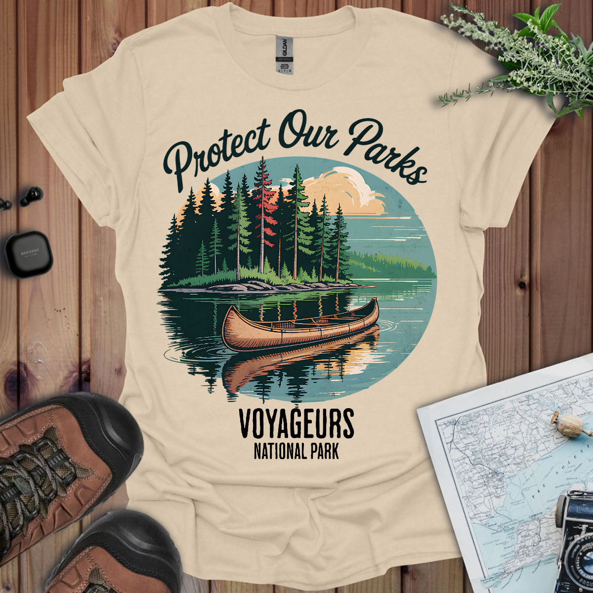 Protect Our Parks Voyageurs National Park Unisex Fit Soft T-Shirt Printify
