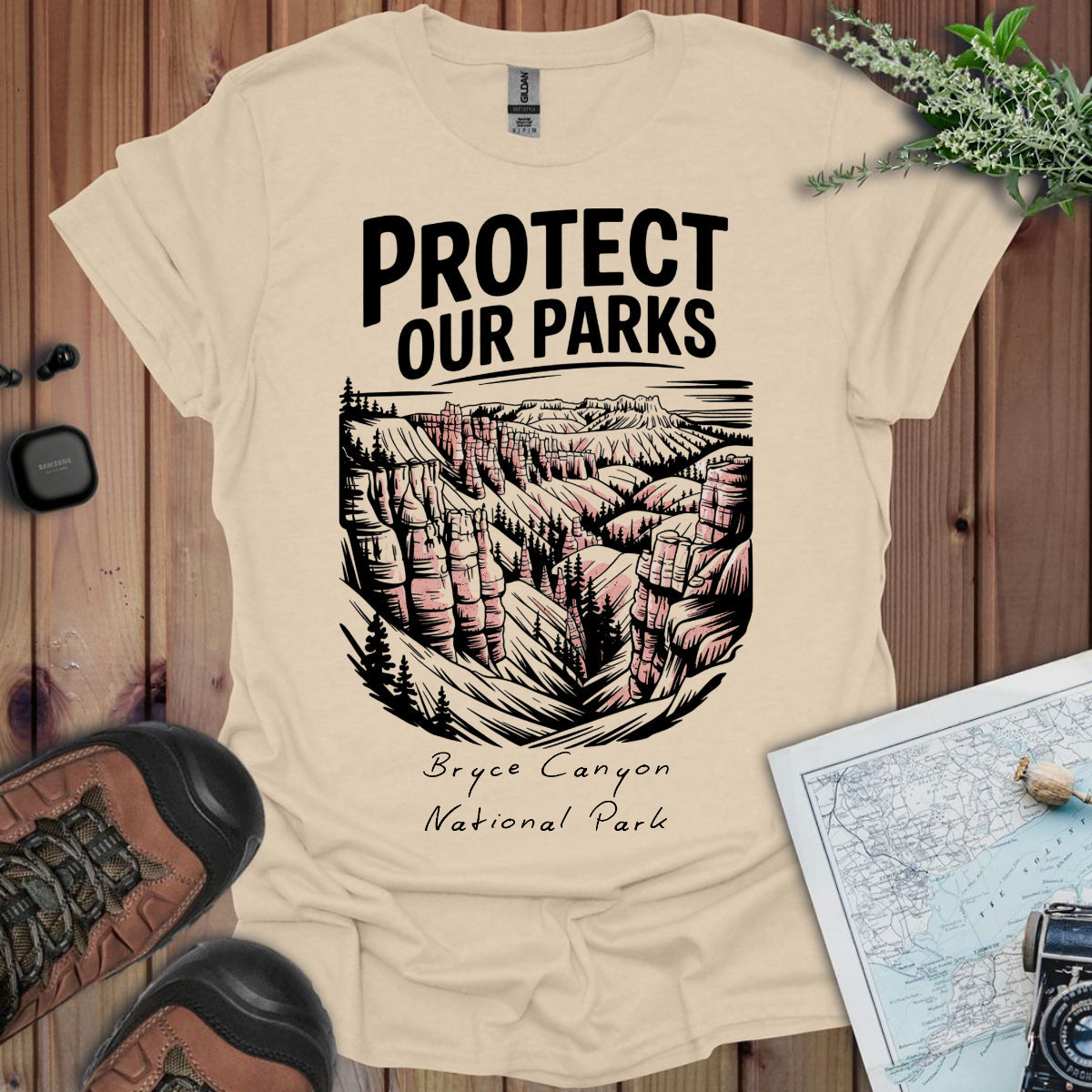Protect Our Parks Bryce Canyon National Park Unisex Fit Soft T-Shirt Printify