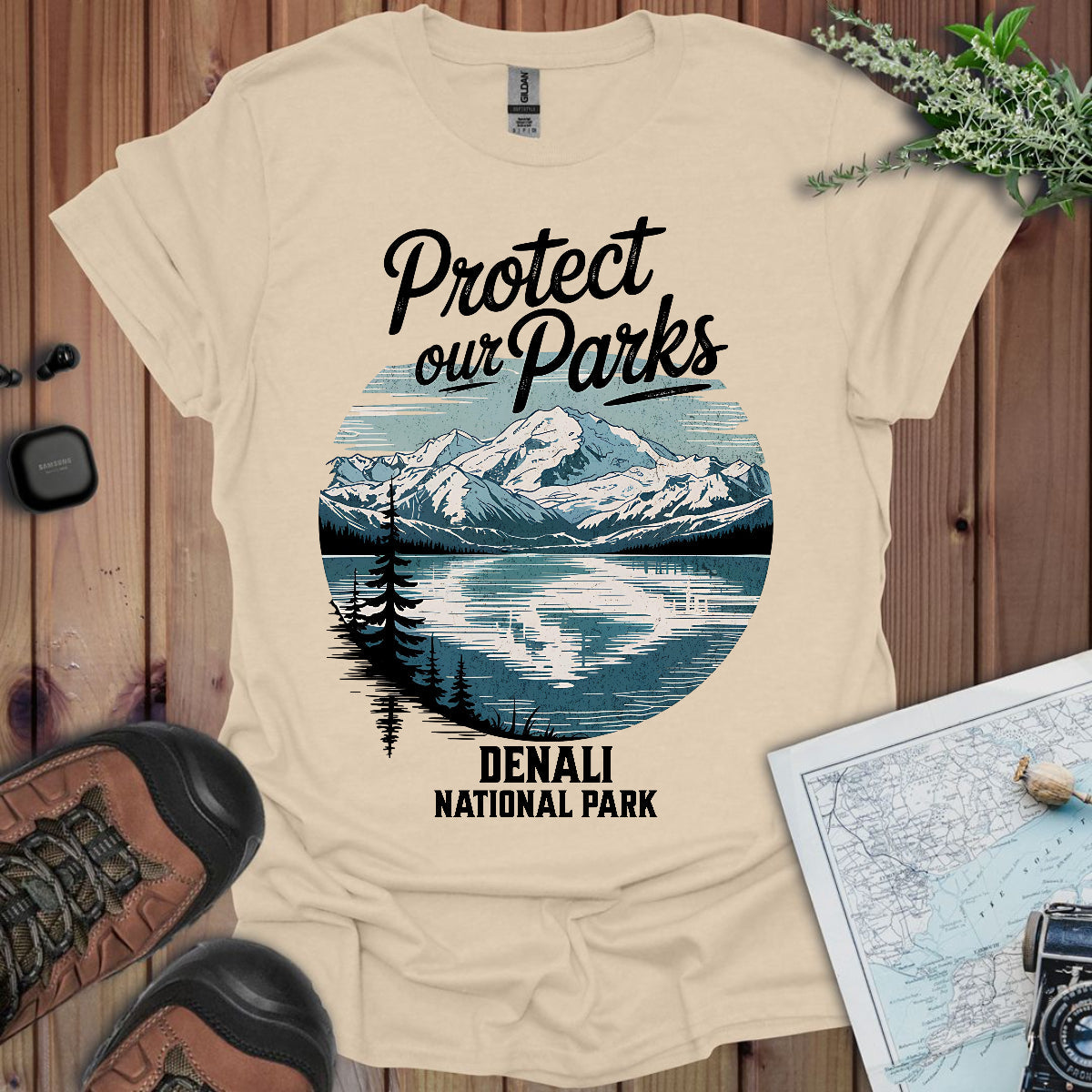 Protect Our Parks Denali National Park Unisex Fit Soft T-Shirt Printify