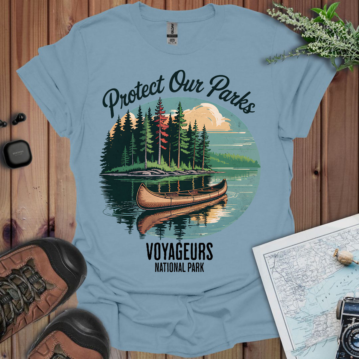Protect Our Parks Voyageurs National Park Unisex Fit Soft T-Shirt Printify