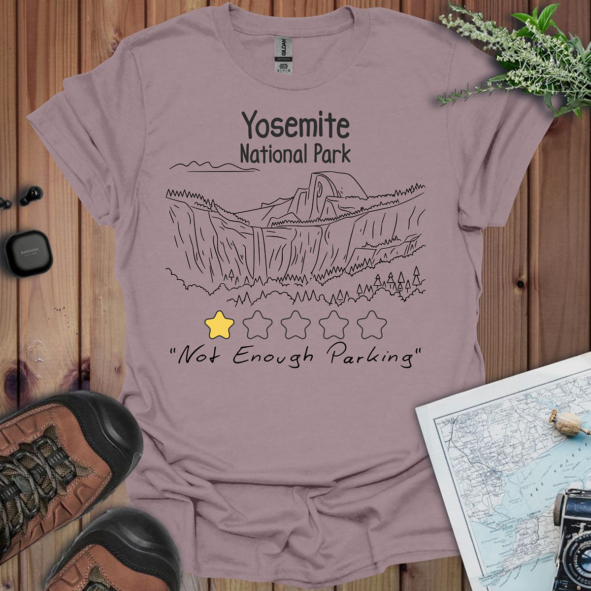 Yosemite 1 Star Review Unisex Soft T-Shirt Funny National Park Tee Printify
