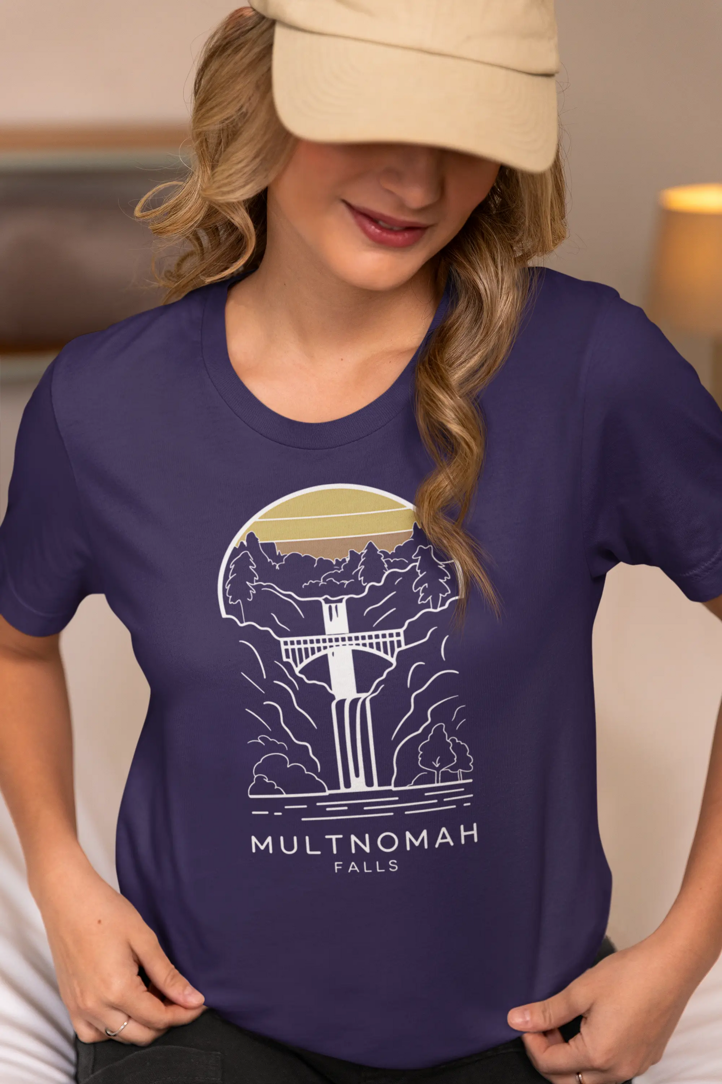 Multnomah Falls Oregon Unisex Fit Soft T-shirt River Gorge - Park Service Apparel