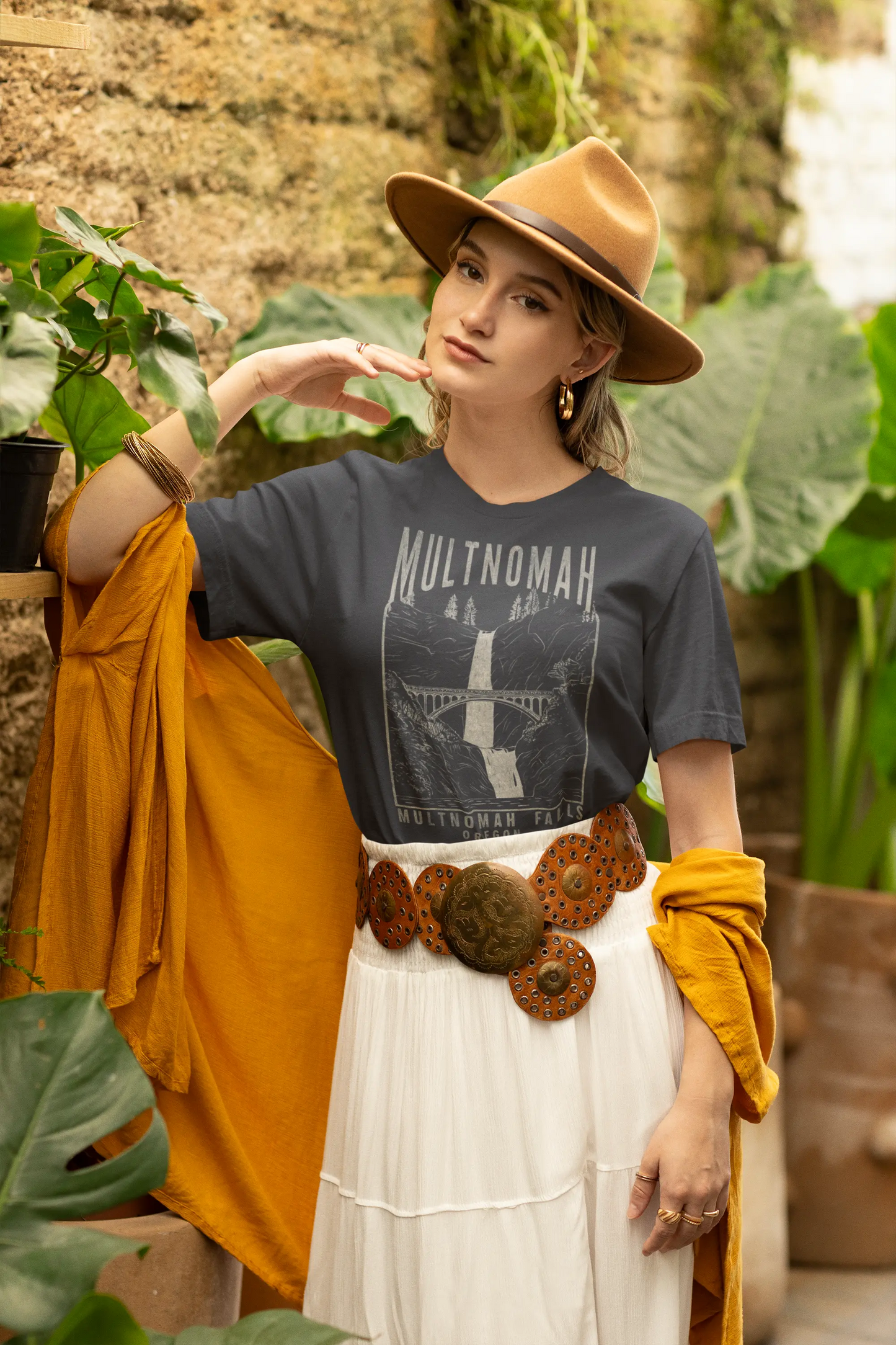 Multnomah Falls Oregon Unisex Fit Soft T-shirt - Park Service Apparel