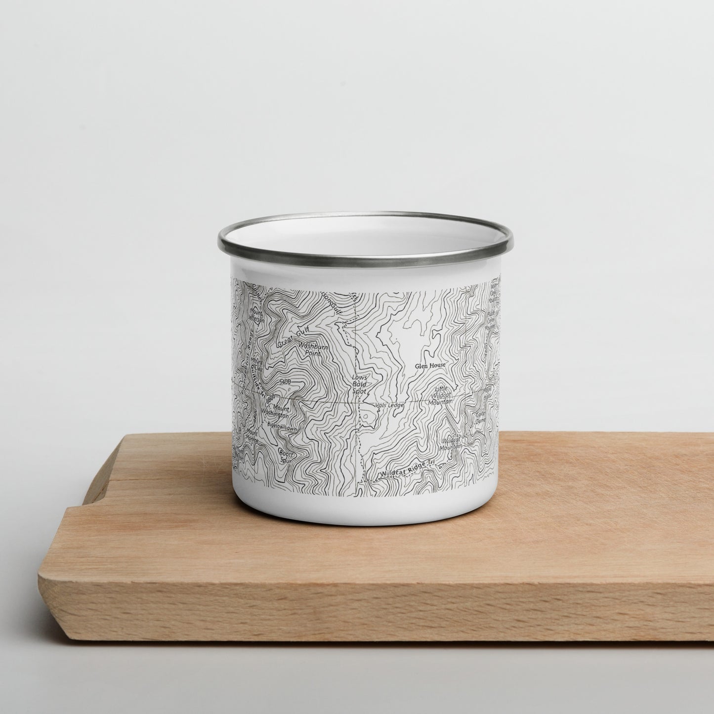 Mount Washington Topographic Durable Camp Mug Presidential Range Park Service Apparel