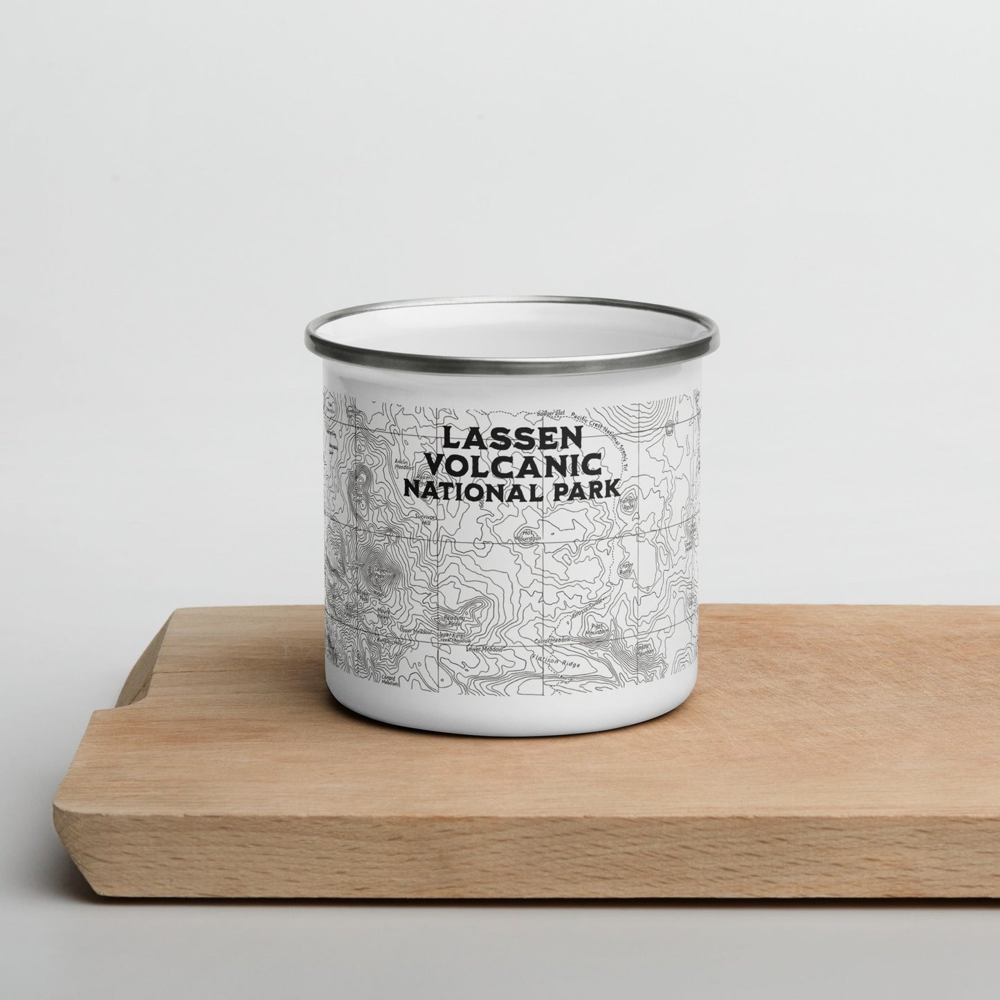 Lassen Volcanic National Park Topographic Camp Mug Park Service Apparel