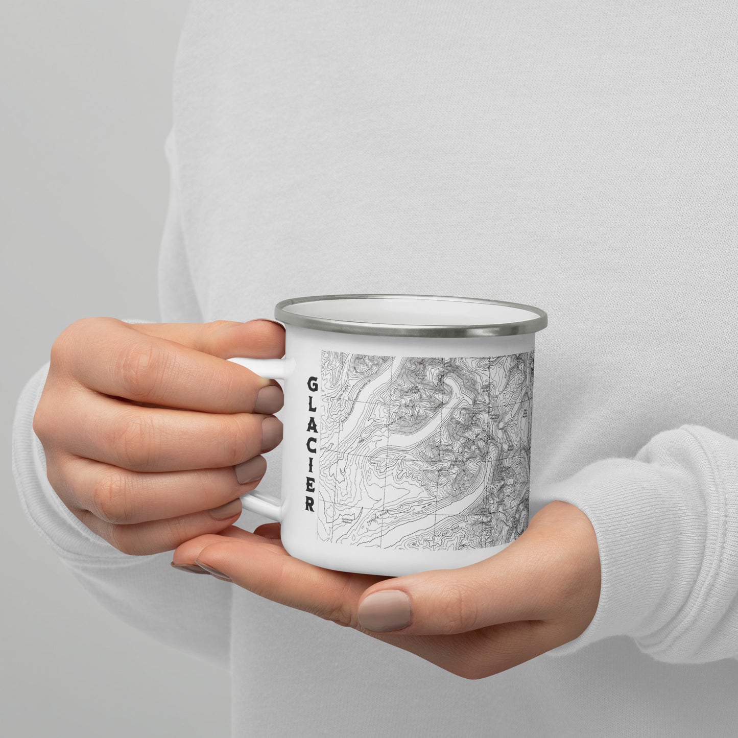 Glacier National Park Topographic Camp Mug Park Service Apparel