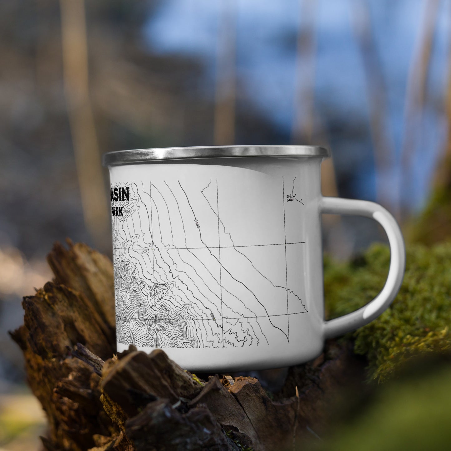 Great Basin National Park Topographic Enamel Camp Mug Park Service Apparel