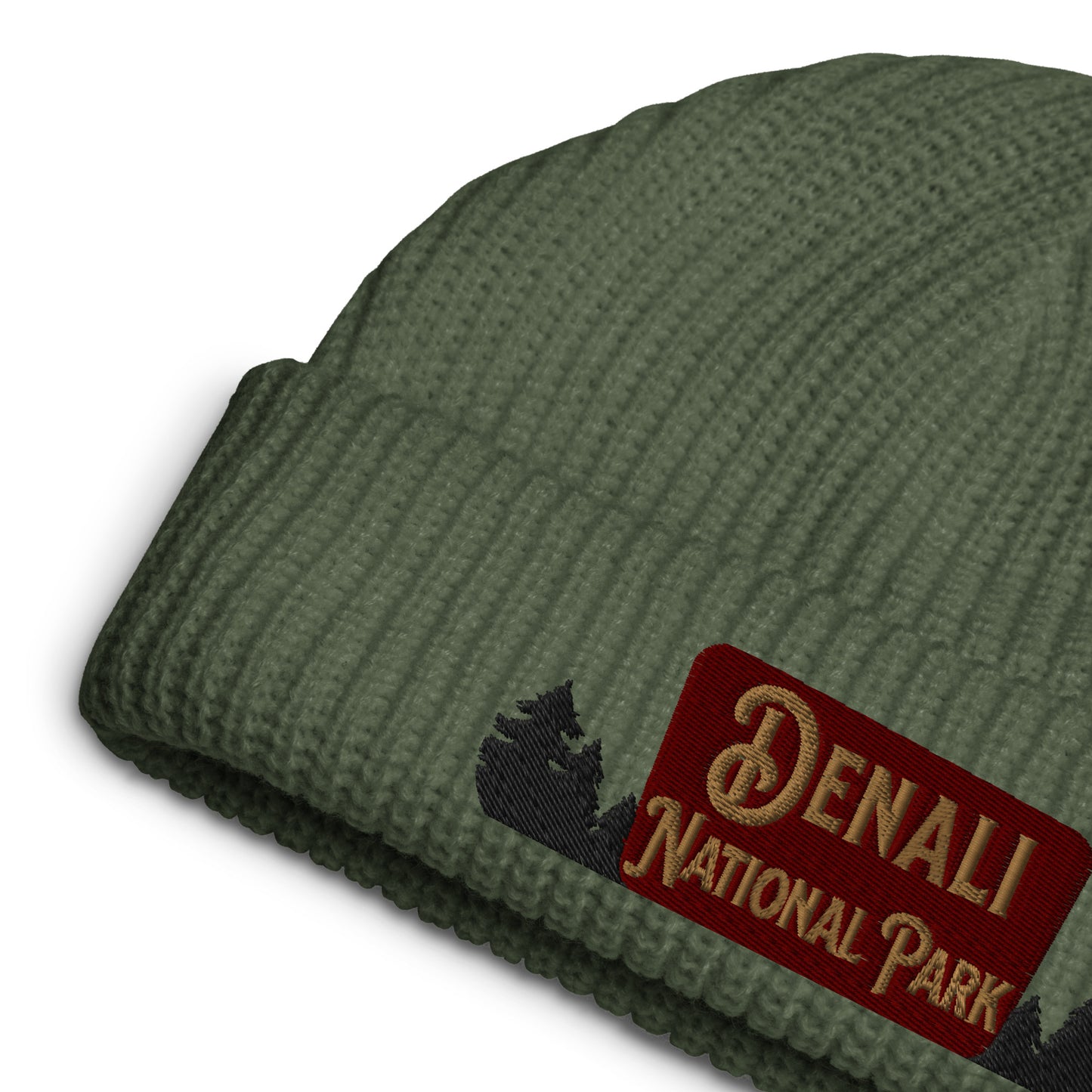 Denali National Park Sign Embroidered Beanie Park Service Apparel